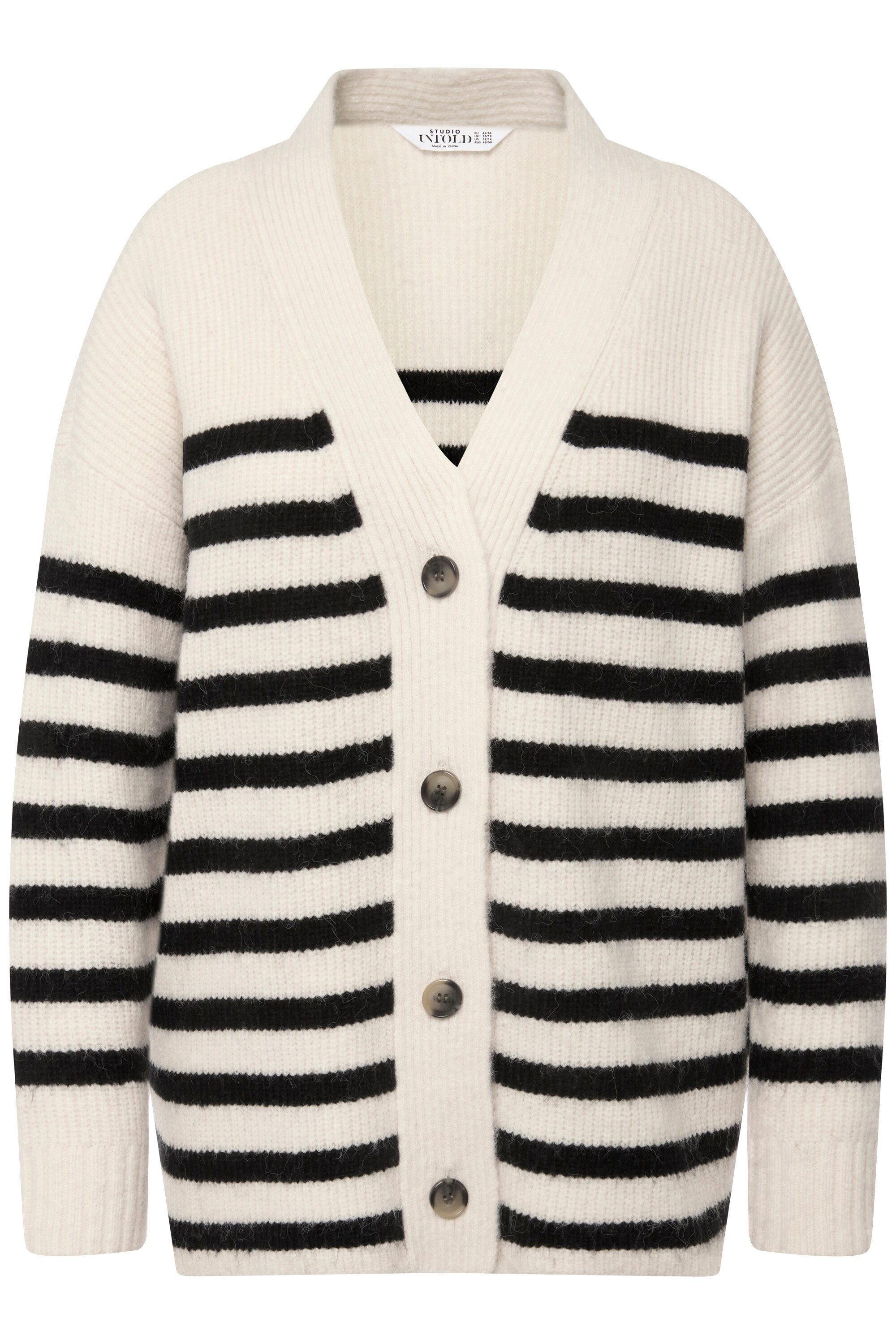 Studio Untold Strickjacke Strickjacke oversized Patentstrick günstig online kaufen