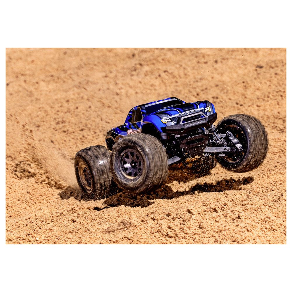 Traxxas RC-Truck Traxxas Mini Maxx BL-2s Blau Brushless 1:10 RC Modellauto Elektro Mons