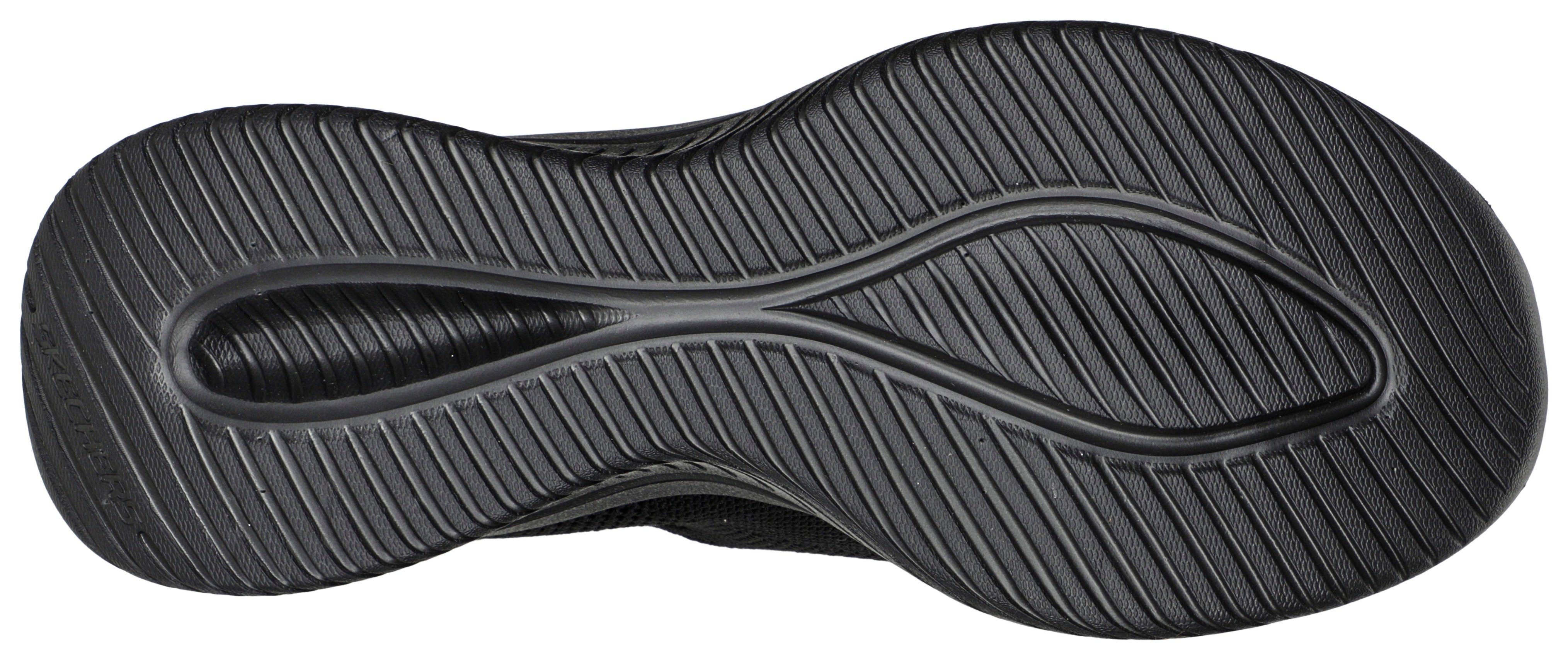 leichten Slip schwarz Ins-Funktion mit Einschlupf 3.0 Slip-On ULTRA FLEX Sneaker Skechers für