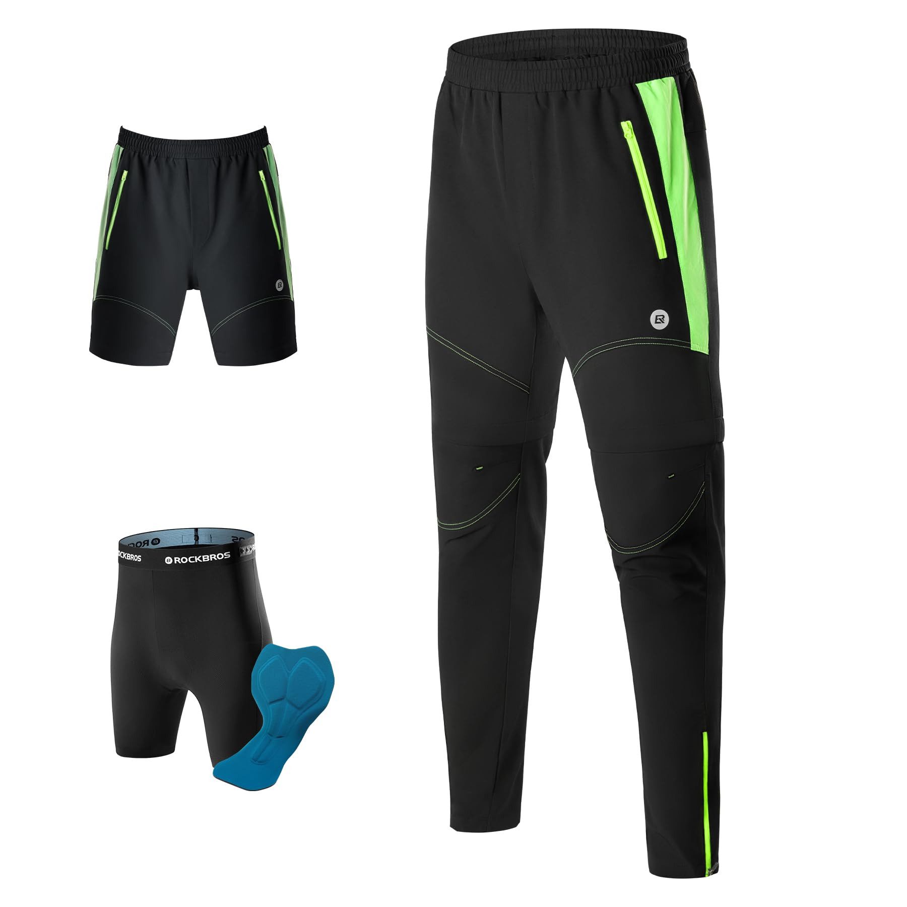 ROCKBROS Fahrradhose Doppellagig Abnehmbar Sporthose (Atmungsaktive MTB Ren günstig online kaufen