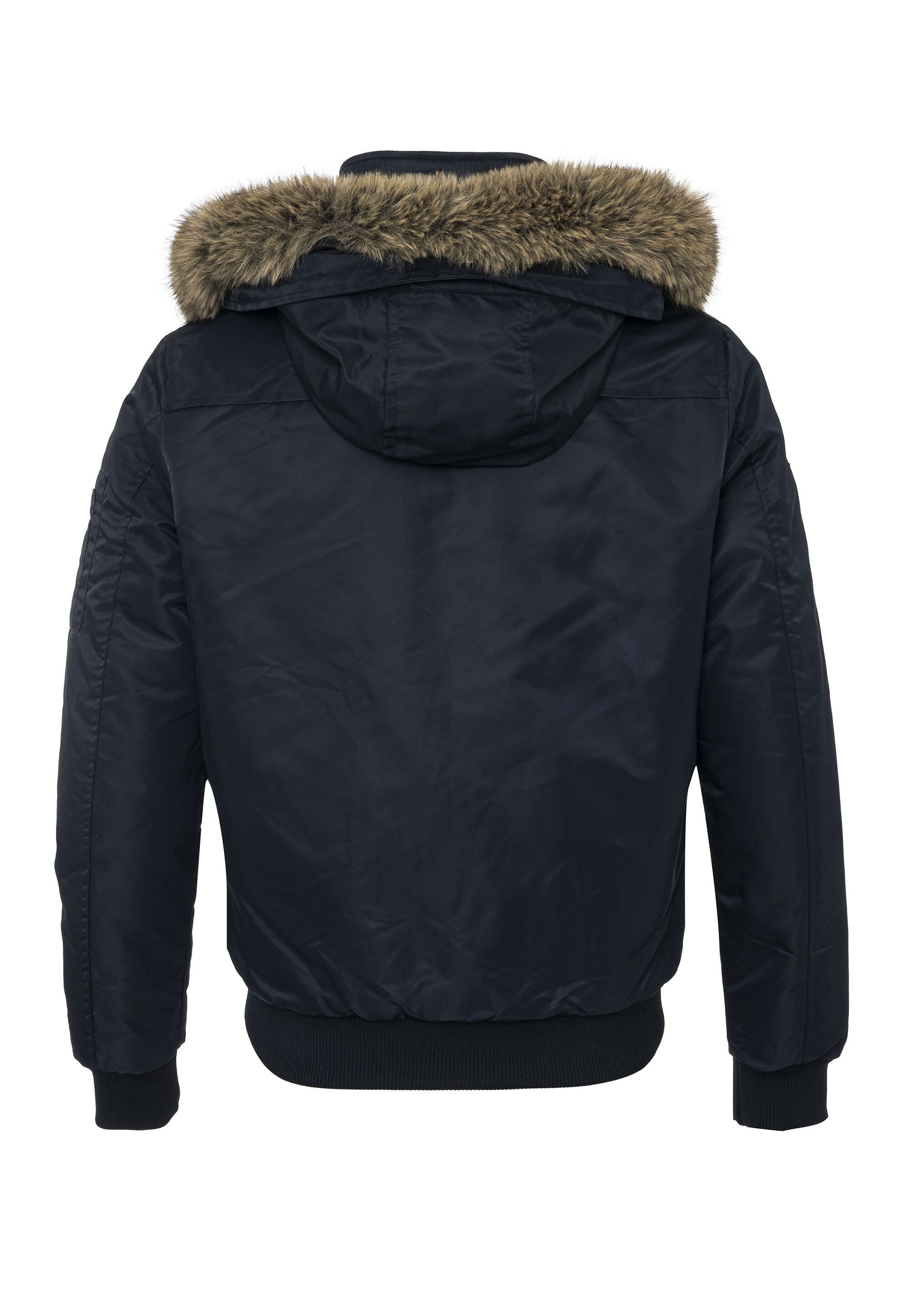 Cipo & Baxx Winterjacke CM229 mit mehreren Patches, Stickereien und Label-Elementen – Bild 4 von 5