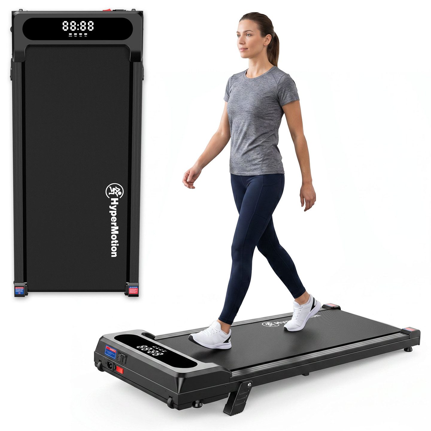 HyperMotion Laufband HyperMotion Walkpad Laufband für Zuhause und Schreibtisch