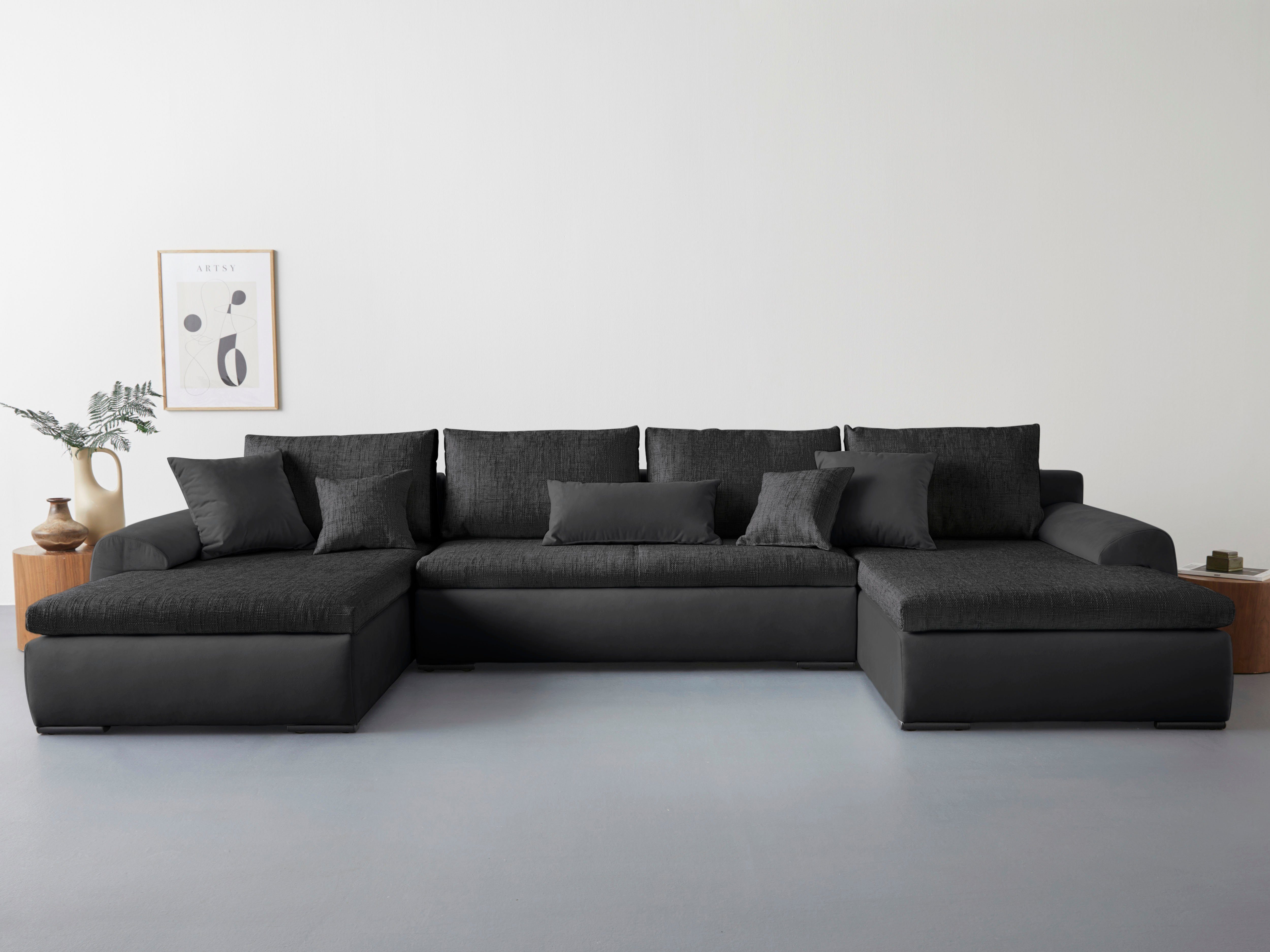 Home affaire Wohnlandschaft Win, wahlweise mit Bettfunktion und Bettkasten
