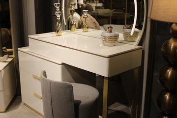 JVmoebel Schminktisch Design Schminktisch mit Spiegel Luxus Schlafzimmer Möbel 2tlg (2-St., Schminktisch, Spiegel), Made in Europa