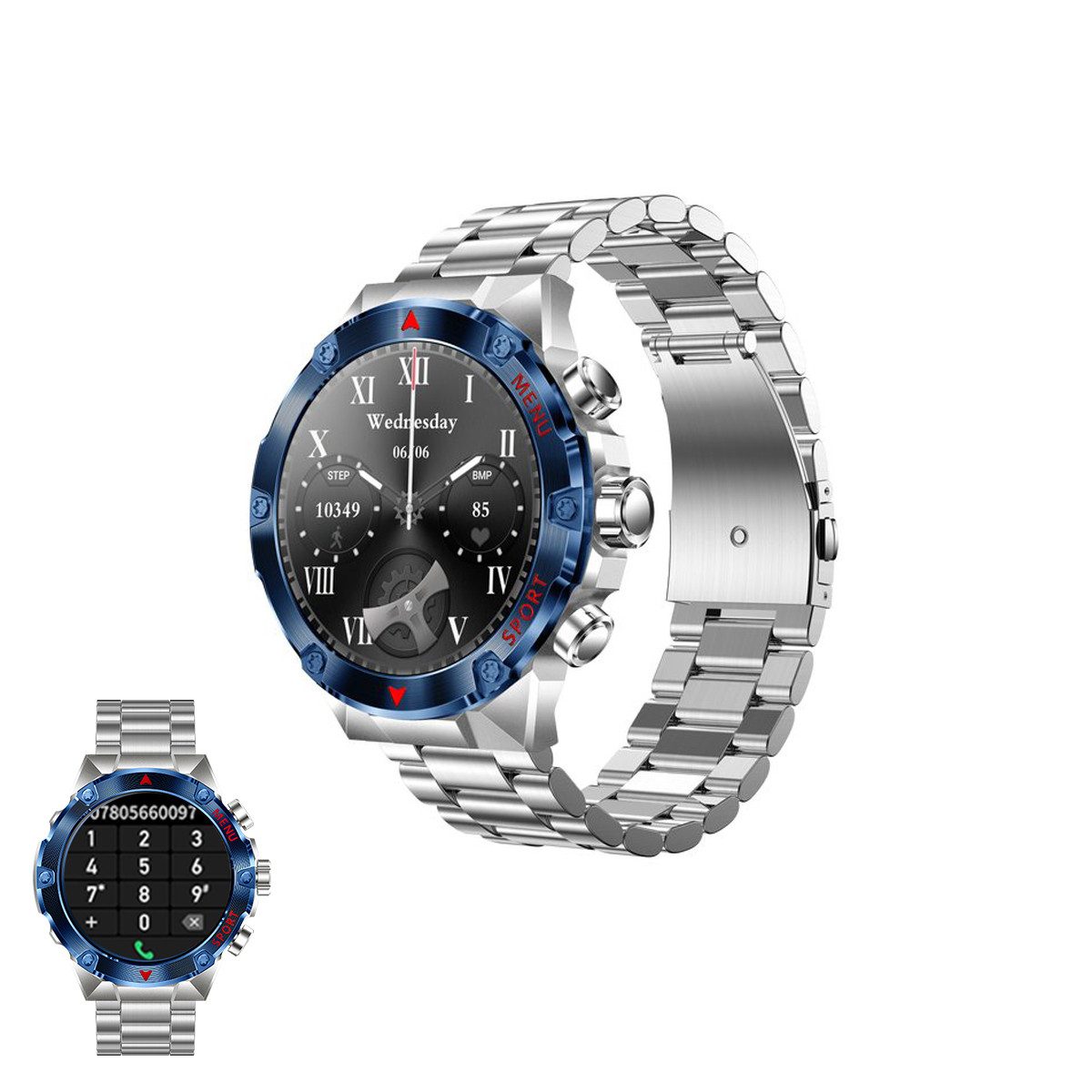 HYIEAR Smartwatch für Damen und Herren, 1,43 Zoll ultraklare Auflösung Smartwatch (Android/iOS)