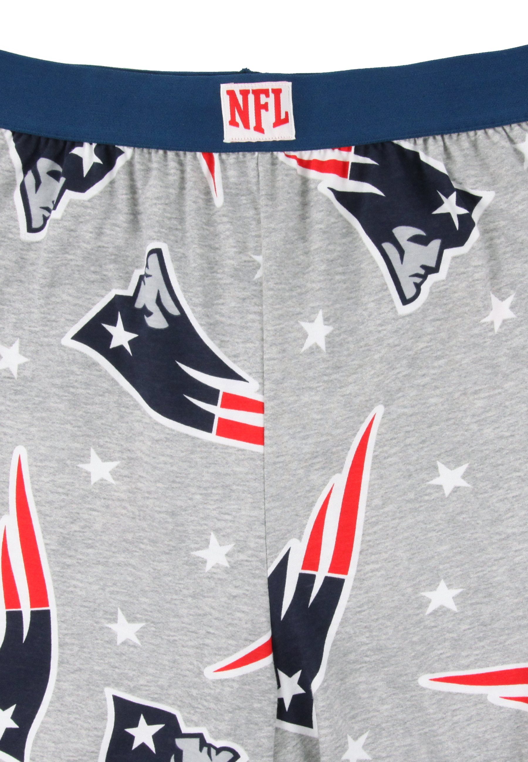 Recovered Loungepants Loungepants New Stars Patriots Logo England Marl NFL and Grey