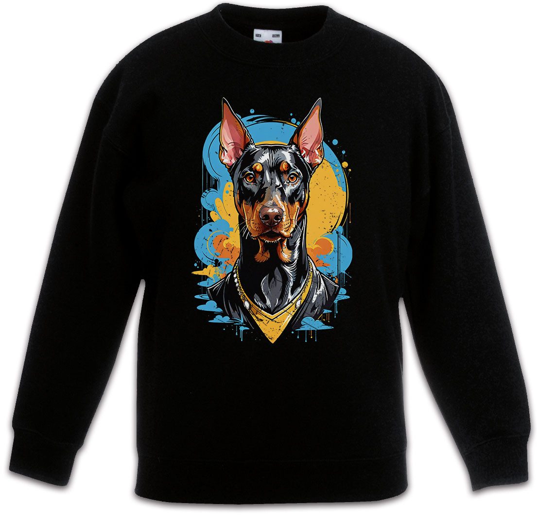 Sweatshirt Dobermann Art Kinderpullover Wachhund Hundesport Doberman Pinscher