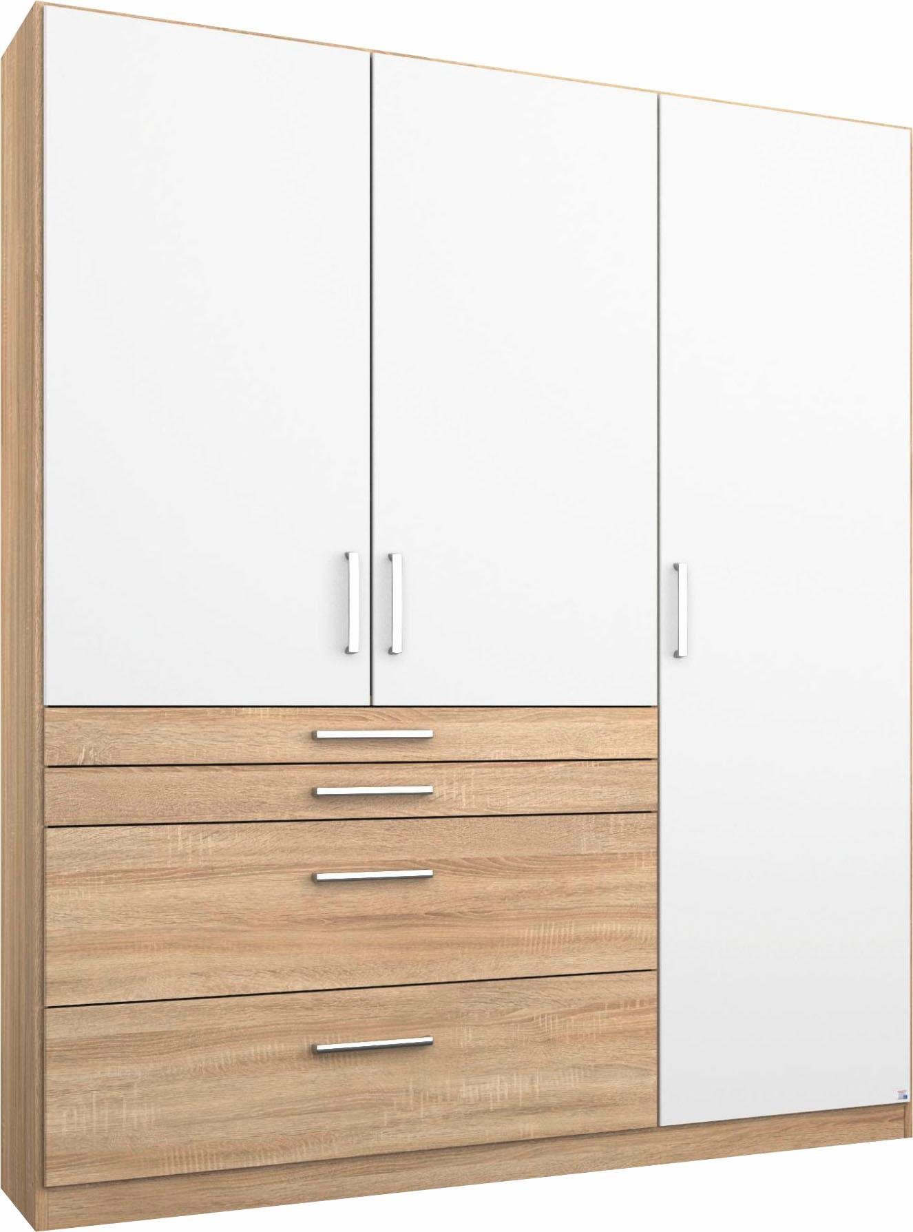 rauch Kleiderschrank Harburg Drehtürenschrank Schlafzimmerschrank mit viel Stauraum oberste Schublade mit praktischer Facheinteilung MADE IN GERMANY