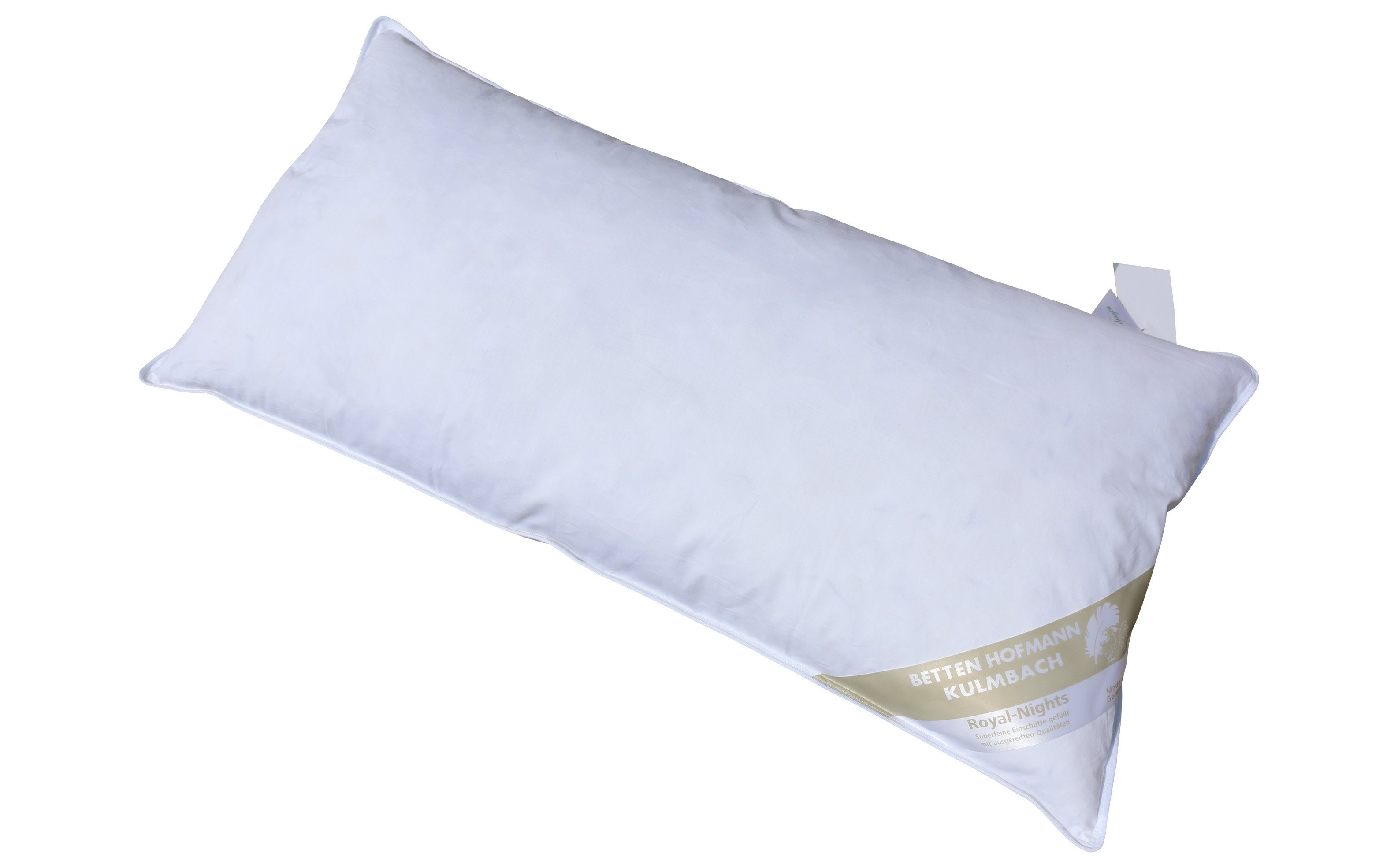 Betten Hofmann Federkopfkissen Betten Hofmann Sibiria Kopfkissen 40x80 cm sibirische Wildgans 550 g, Füllung: 85% Federn, 15% Daunen, Bezug: 100% Baumwolle, Seitenschläfer, Rückenschläfer, strapazierfähig, made in Germany, allergikergeeignet