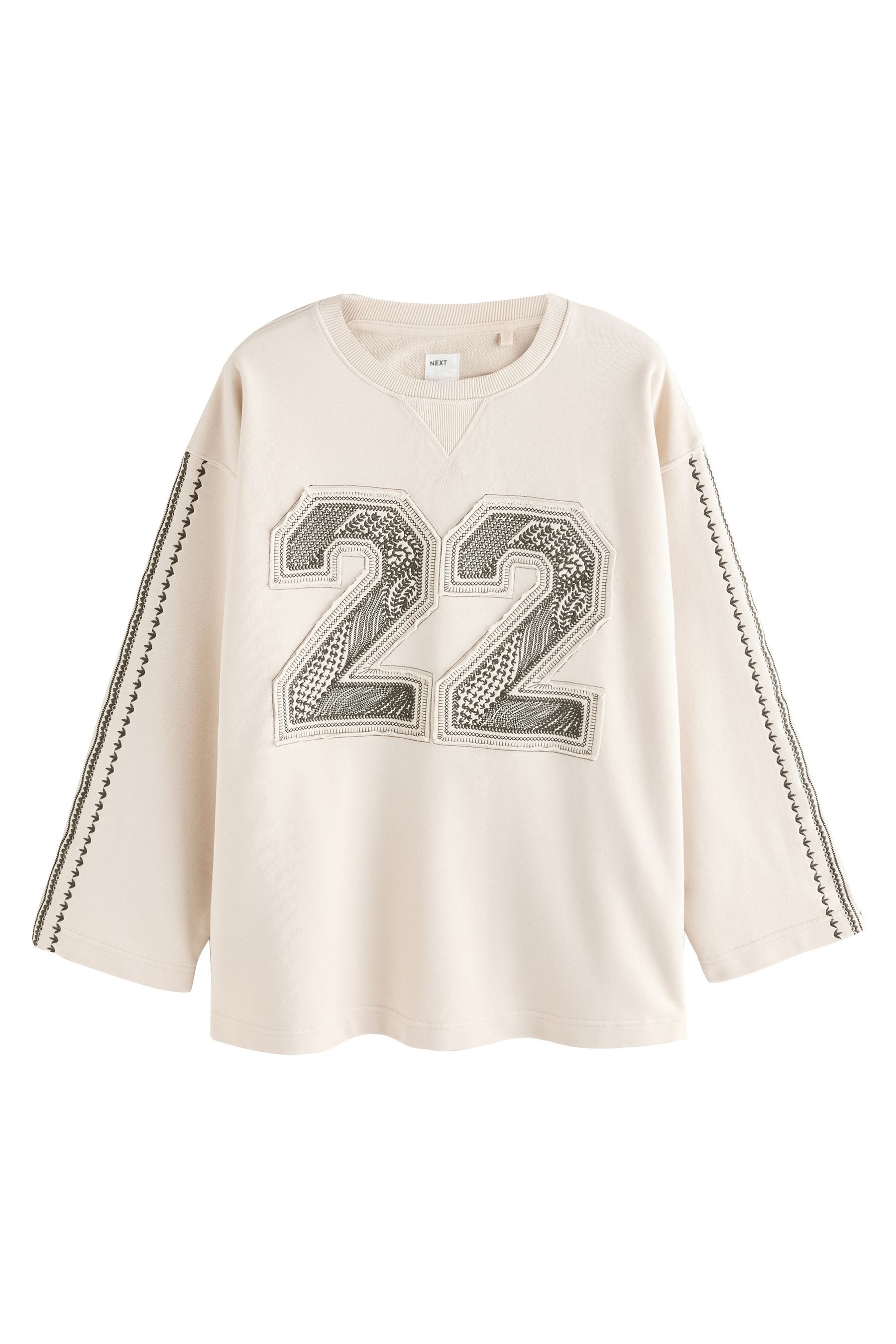 Next Sweater Sweatshirt mit Stickerei (1-tlg)
