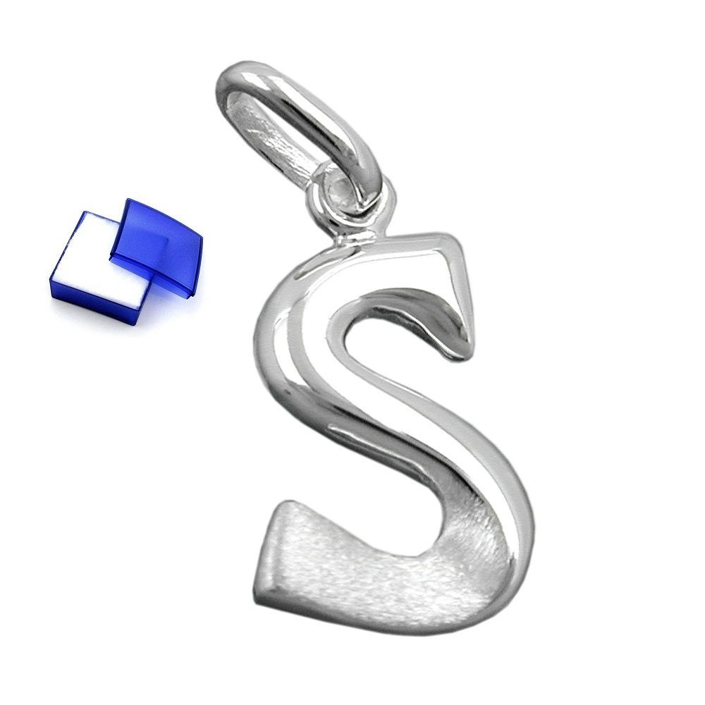 Silber Herren Unisex Buchstabenanhänger für Kettenanhänger Halskette mm, Damen x und unbespielt 9 Anhänger Silberschmuck aus 15 S Buchstabe für