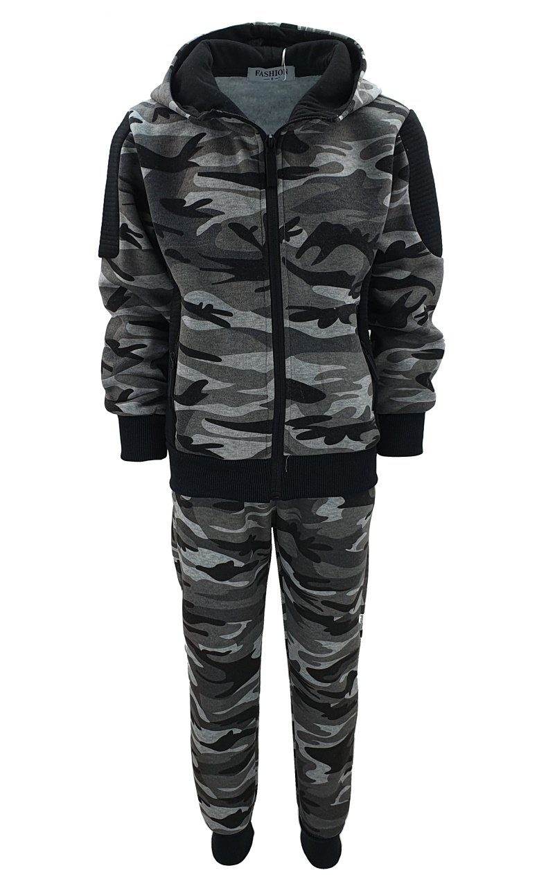 Fashion Boy Sweatanzug Army Sweatanzug Tarn Freizeitanzug camouflage JF280, für Kinder