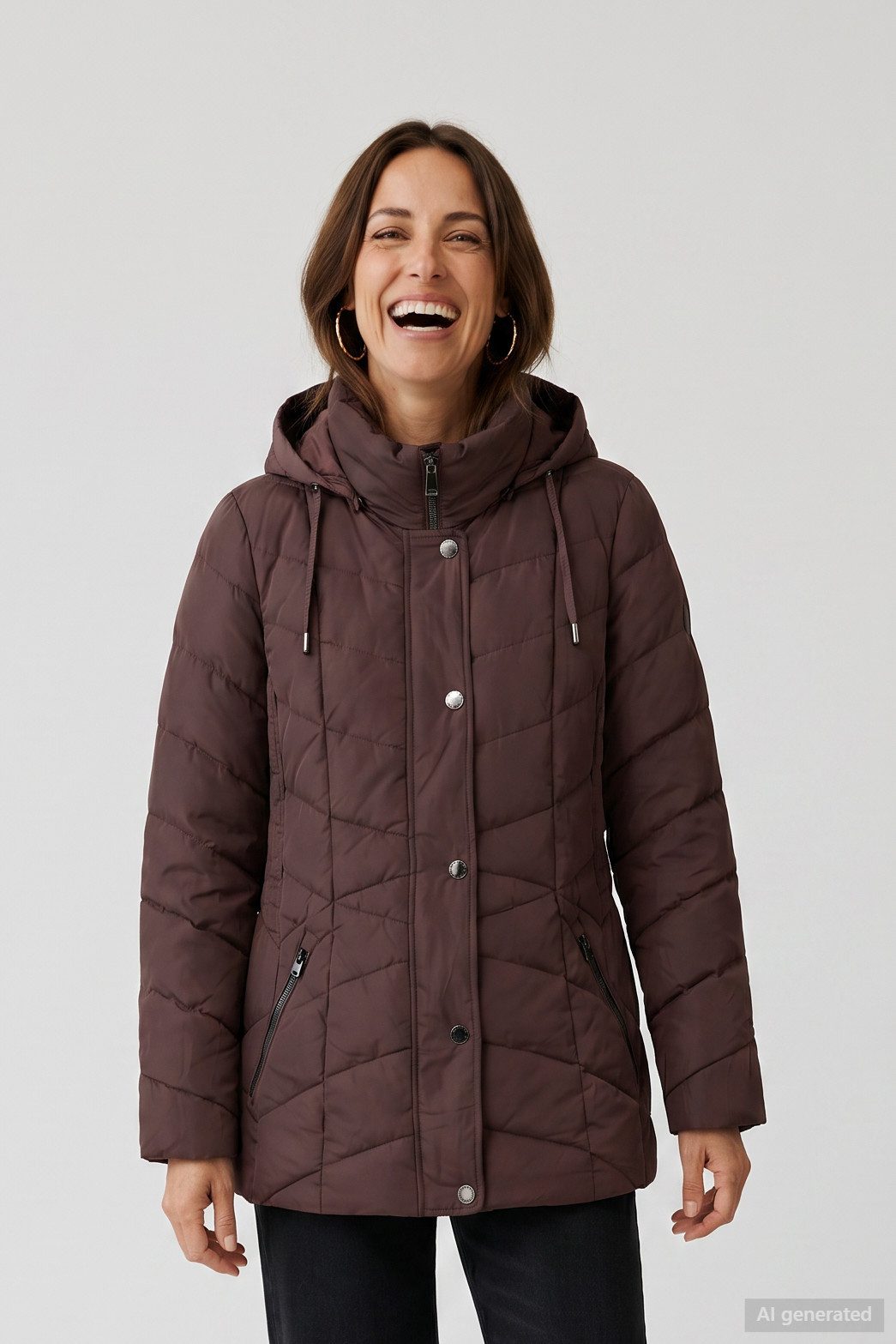 Barbara Lebek Steppjacke wattierte Damenjacke, Herbstjacke oder Übergangsjacke