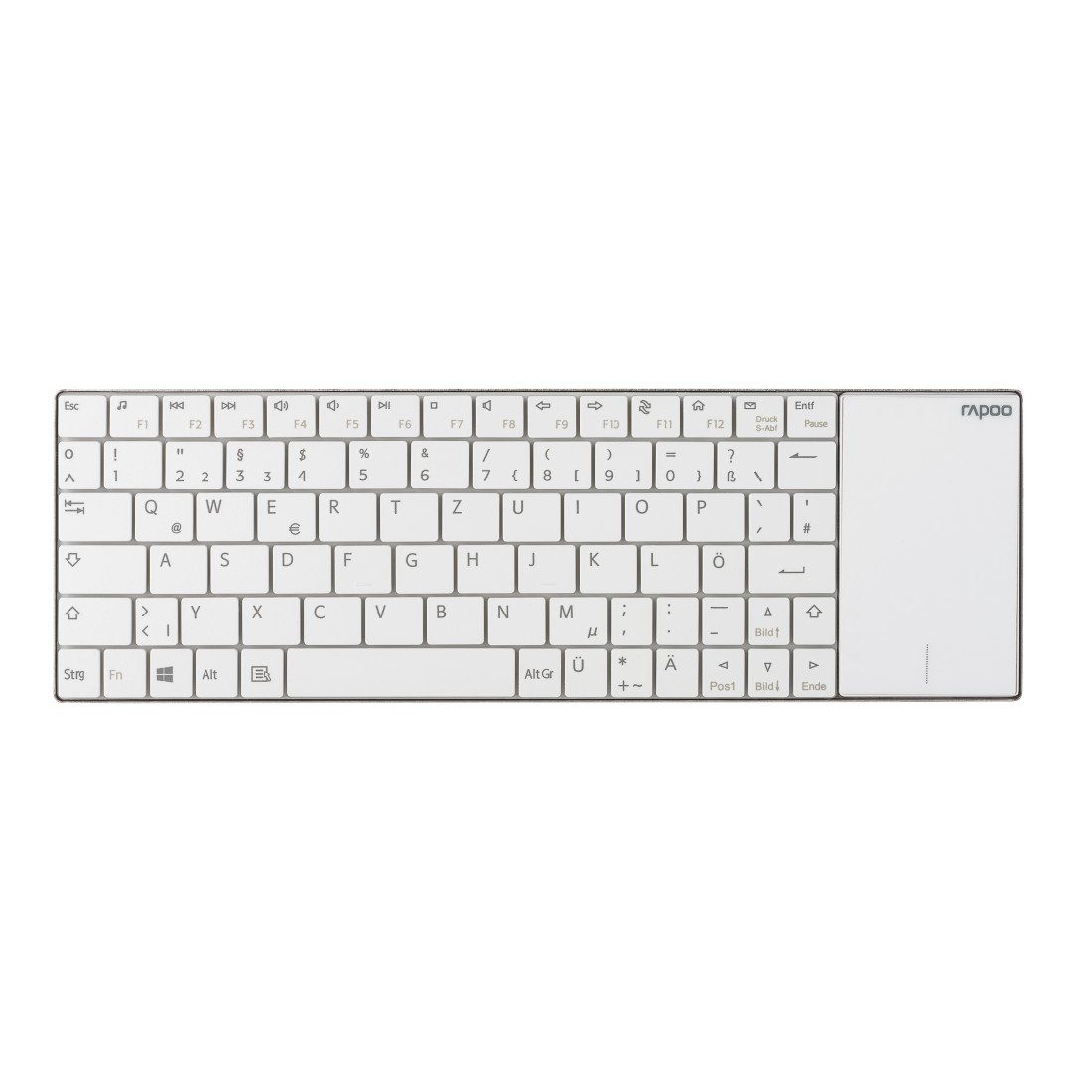 Rapoo E2710 kabellose Multimedia-Tastatur, 2.4 GHz Wireless Verbindung Tastatur