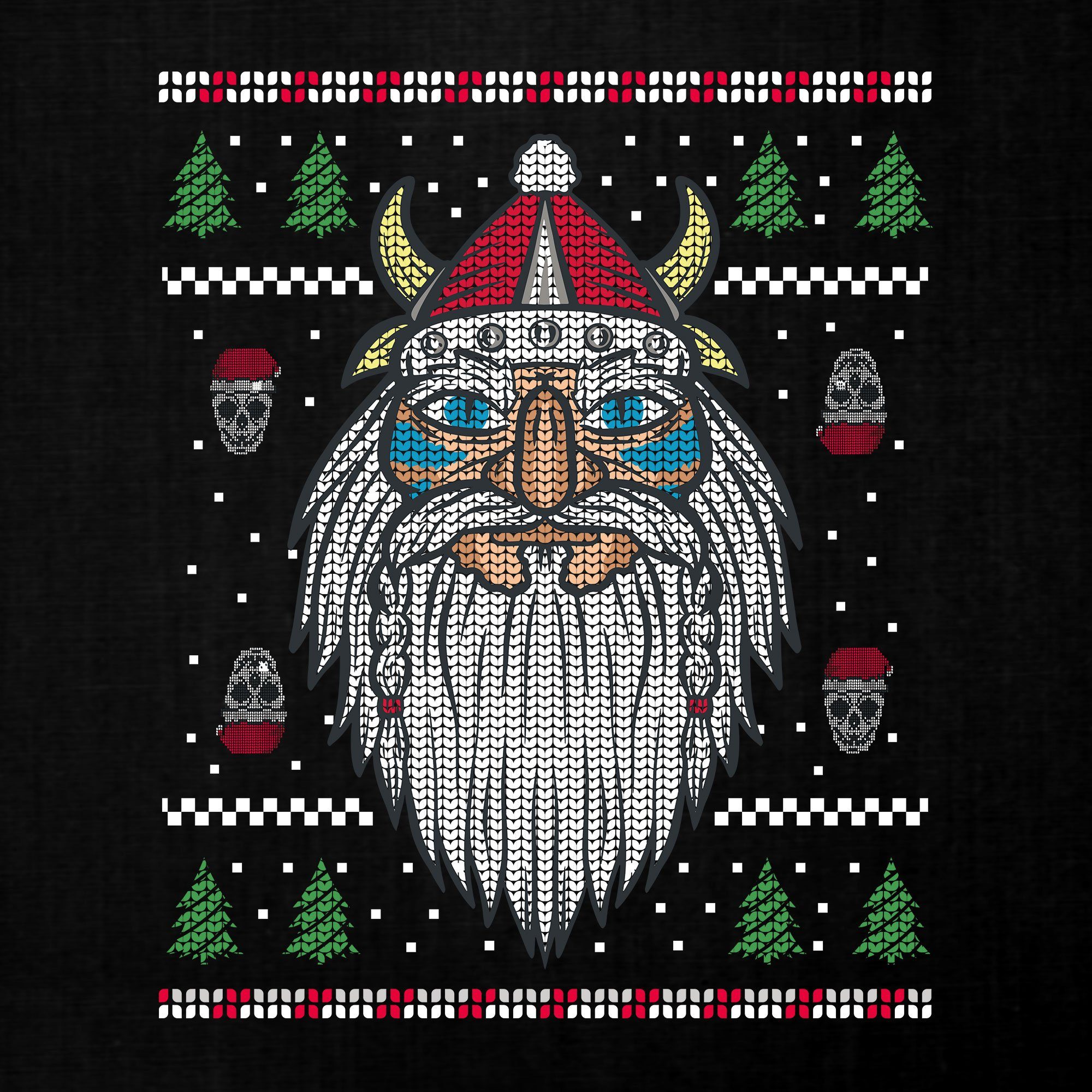 Quattro Formatee Sweatshirt Wikinger Viking Nordisch Weihnachten Ugly Christmas Sweater Kinder (1-tlg)