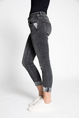 Zhrill Mom-Jeans Skinny Jeans NOVA Black angenehmer Tragekomfort