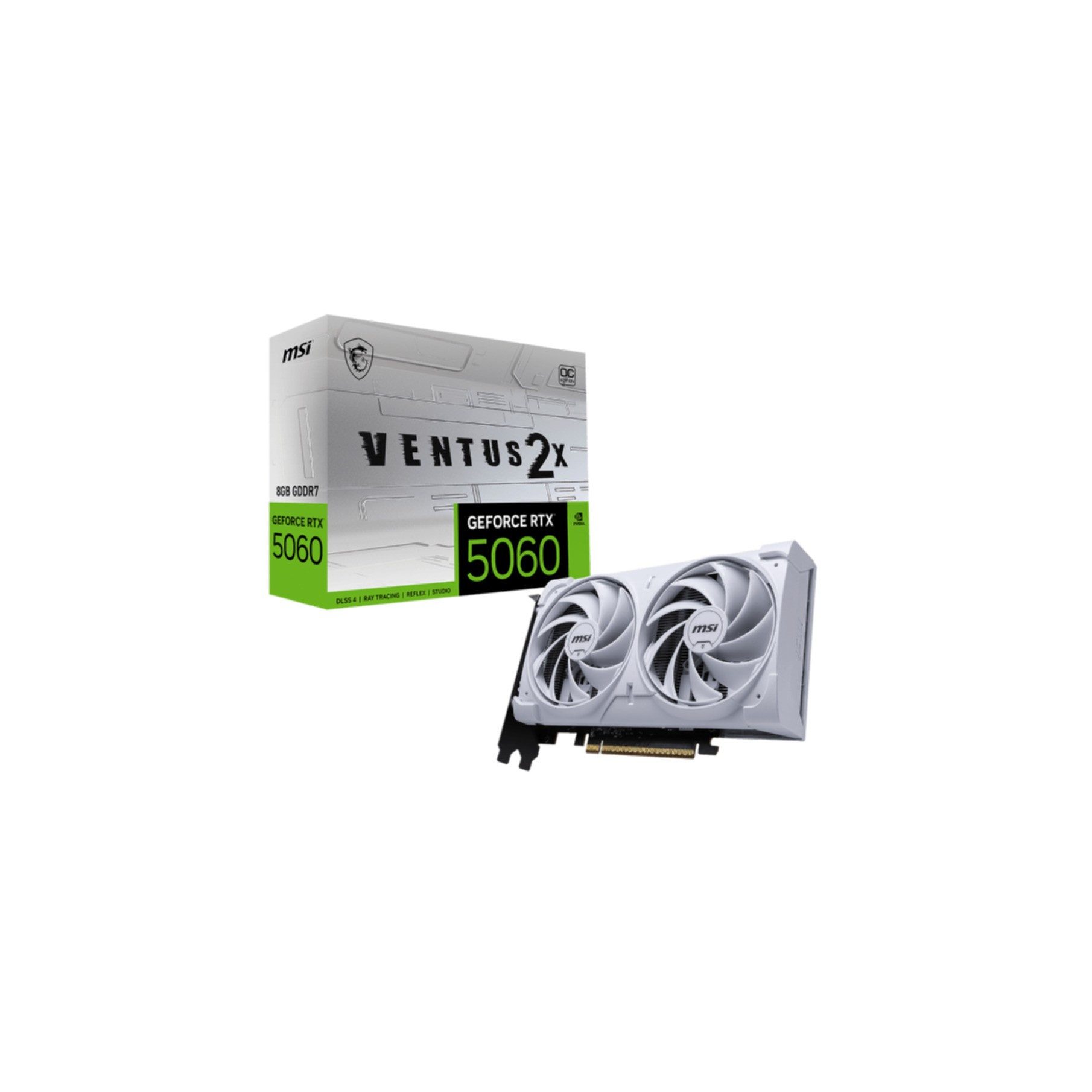 MSI GeForce RTX 5060 8G VENTUS 2X OC WHITE Grafikkarte