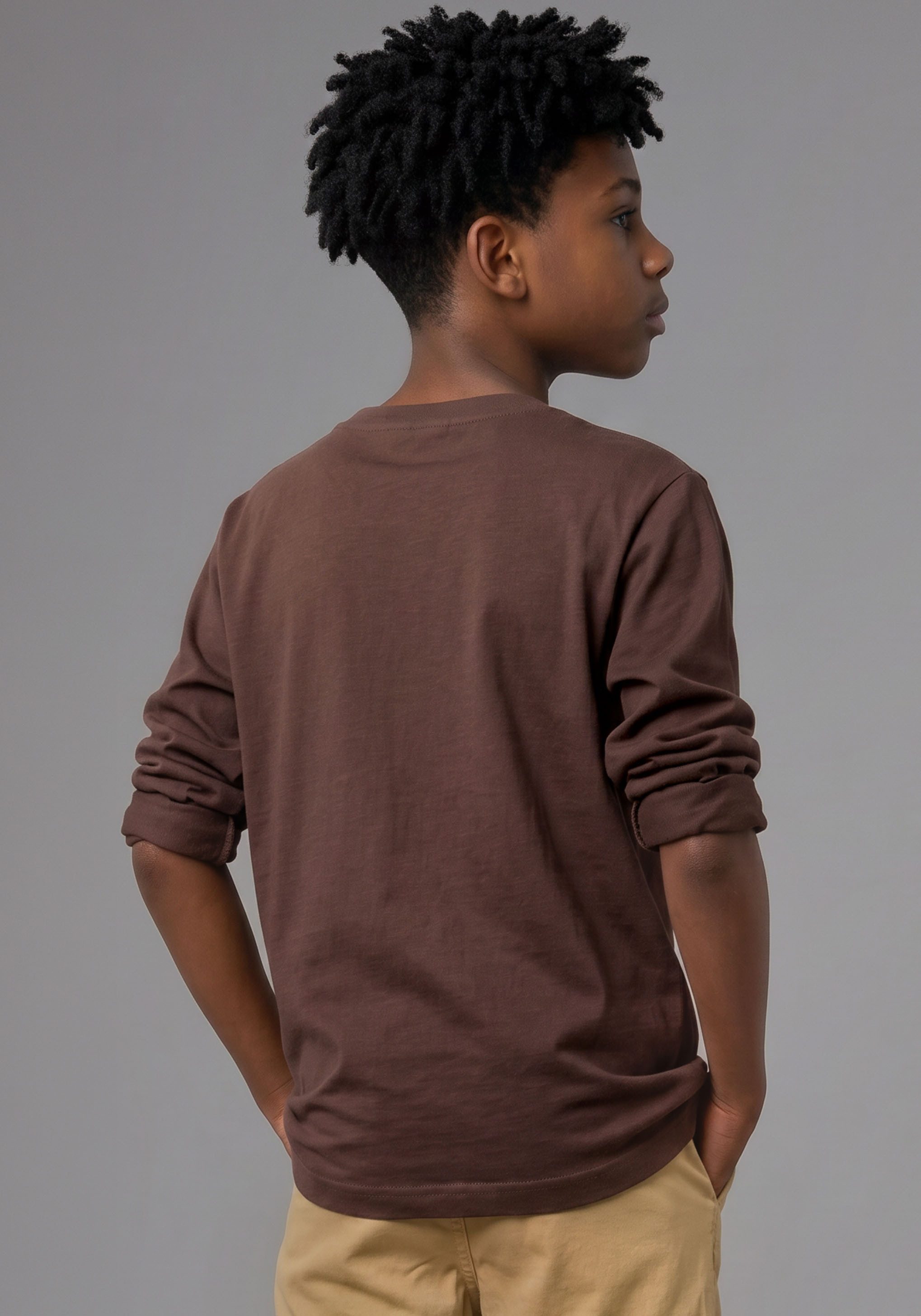 KIDSWORLD Langarmshirt Gamer-Shirt Langarm, Basic-Stil, für Alltag und Freizeit