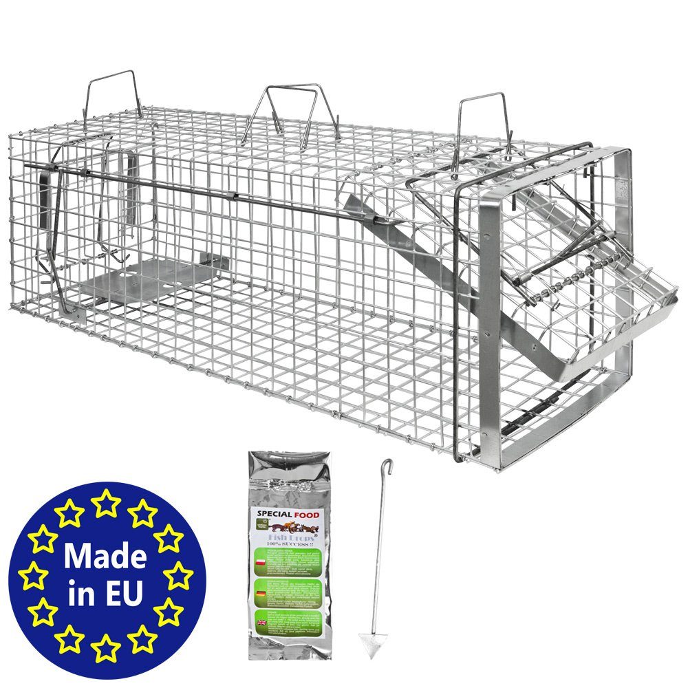 Petigi Lebendfalle Tierfalle Lebendfalle Marderfalle Waschbär Falle 102 x 34 x 34 Heavy
