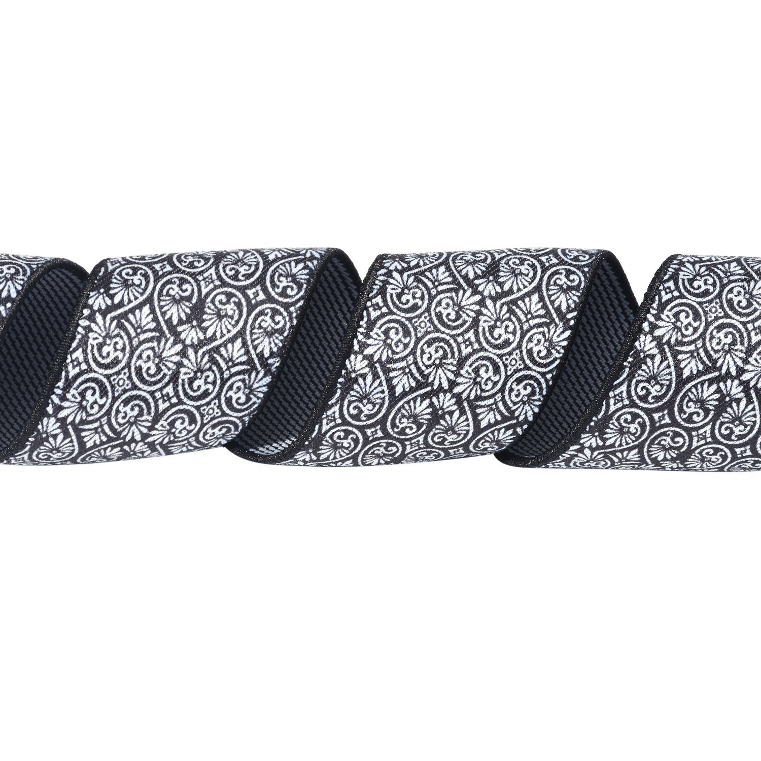 DonDon Hosenträger für Herren 3,5 cm breit 4 Clips mit braunem Leder längenverstellbar (1-St) Y-Form, verstellbar mit Clipverschluß, elastisch
