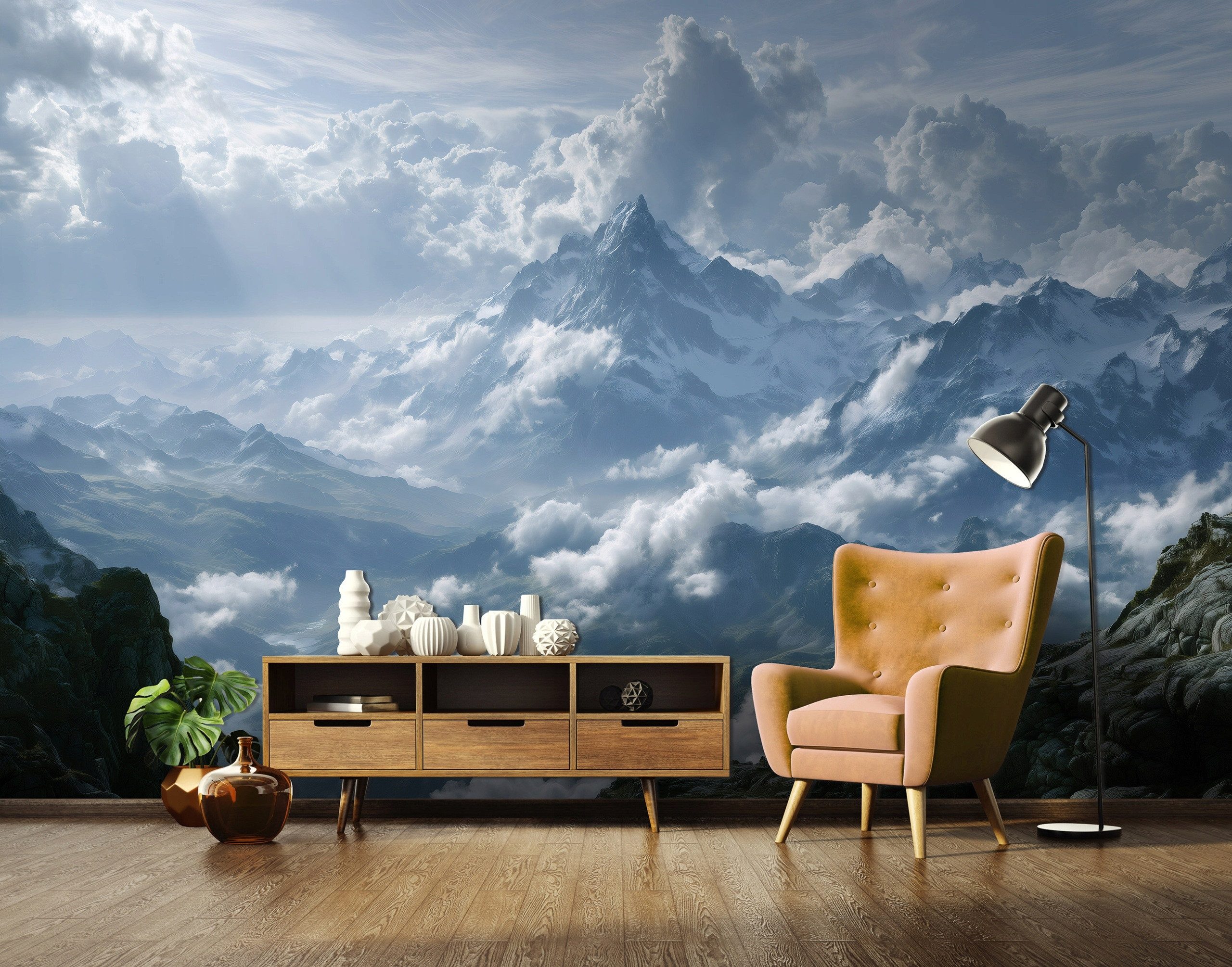 Wallarena Fototapete Vlies Berge, glatt, 150 x 105 cm