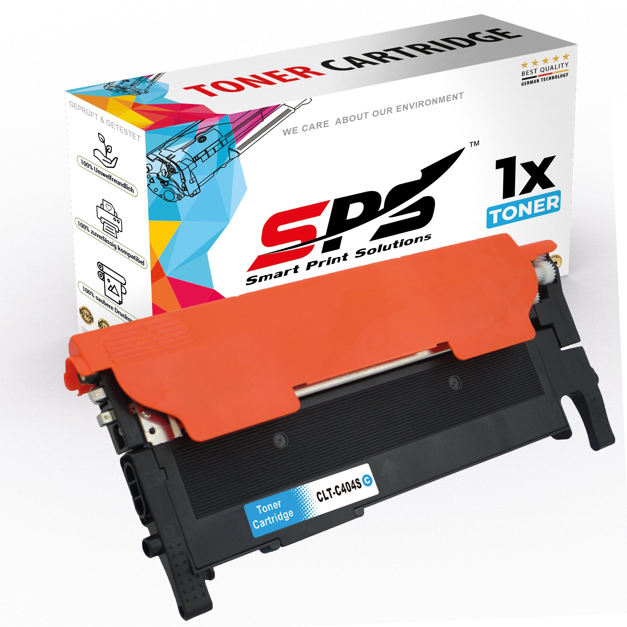 (1er C404S CLT-C4, Pack, Samsung (Für SL-C433 1 Xpress 1-St., Toner Kompatibel für SPS Samsung x CLT-C404S Cyan) Tonerkartusche