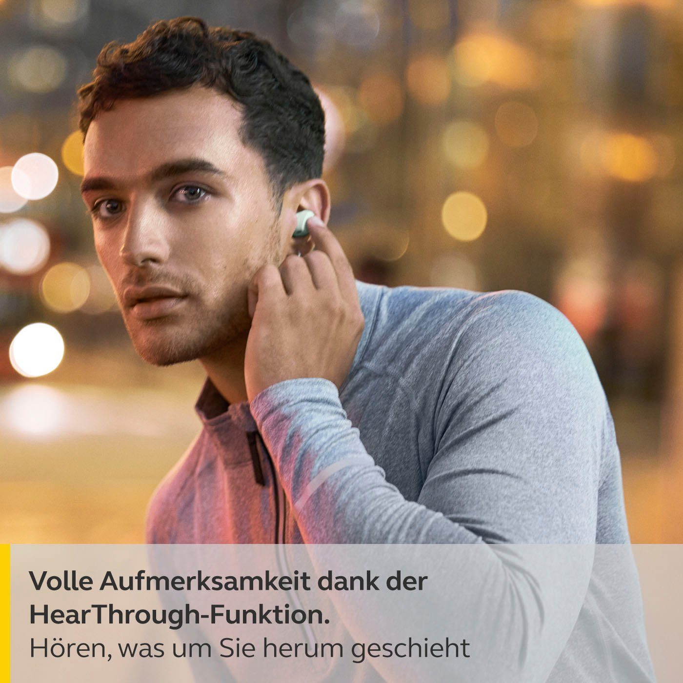 Jabra Elite 4 active Bluetooth-Kopfhörer Steuerung und Google Siri, Sprachsteuerung, Alexa, Musik, integrierte Bluetooth) Noise True Assistant, für (Active (ANC), Cancelling Wireless, Anrufe mint Freisprechfunktion