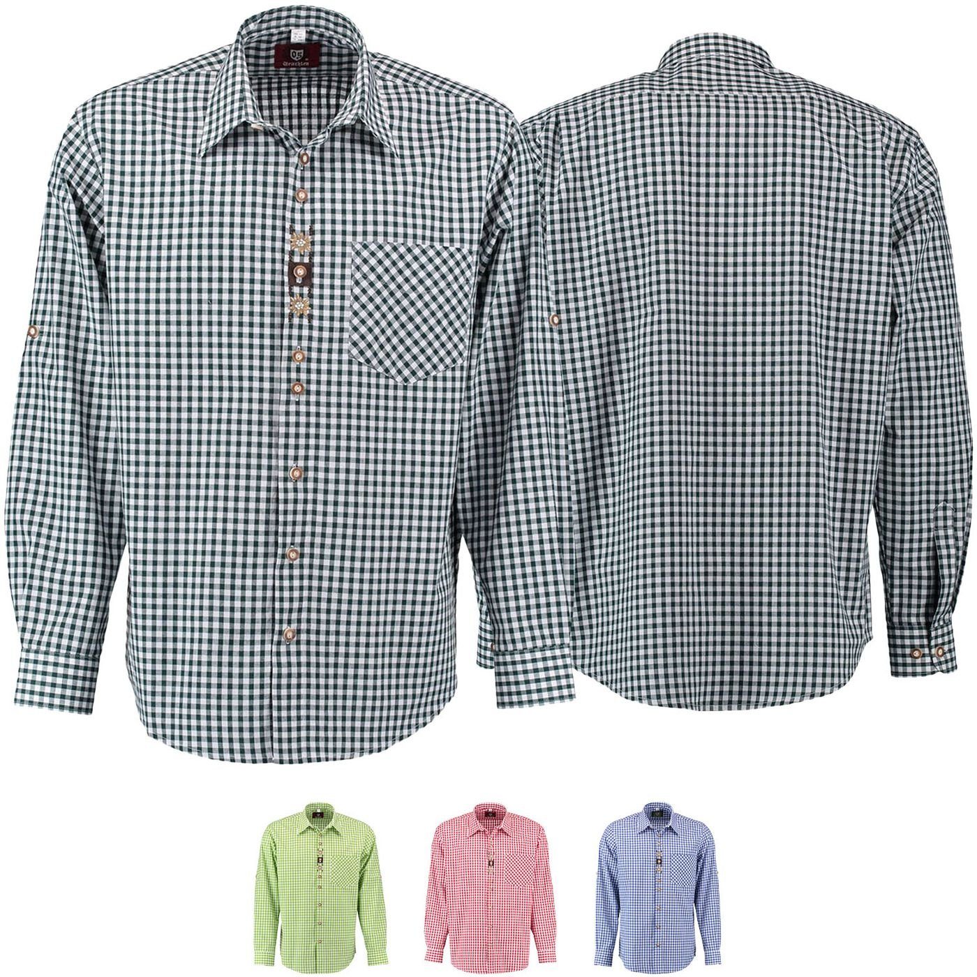 German Wear Trachtenhemd O47 Langarm krempelarm günstig online kaufen