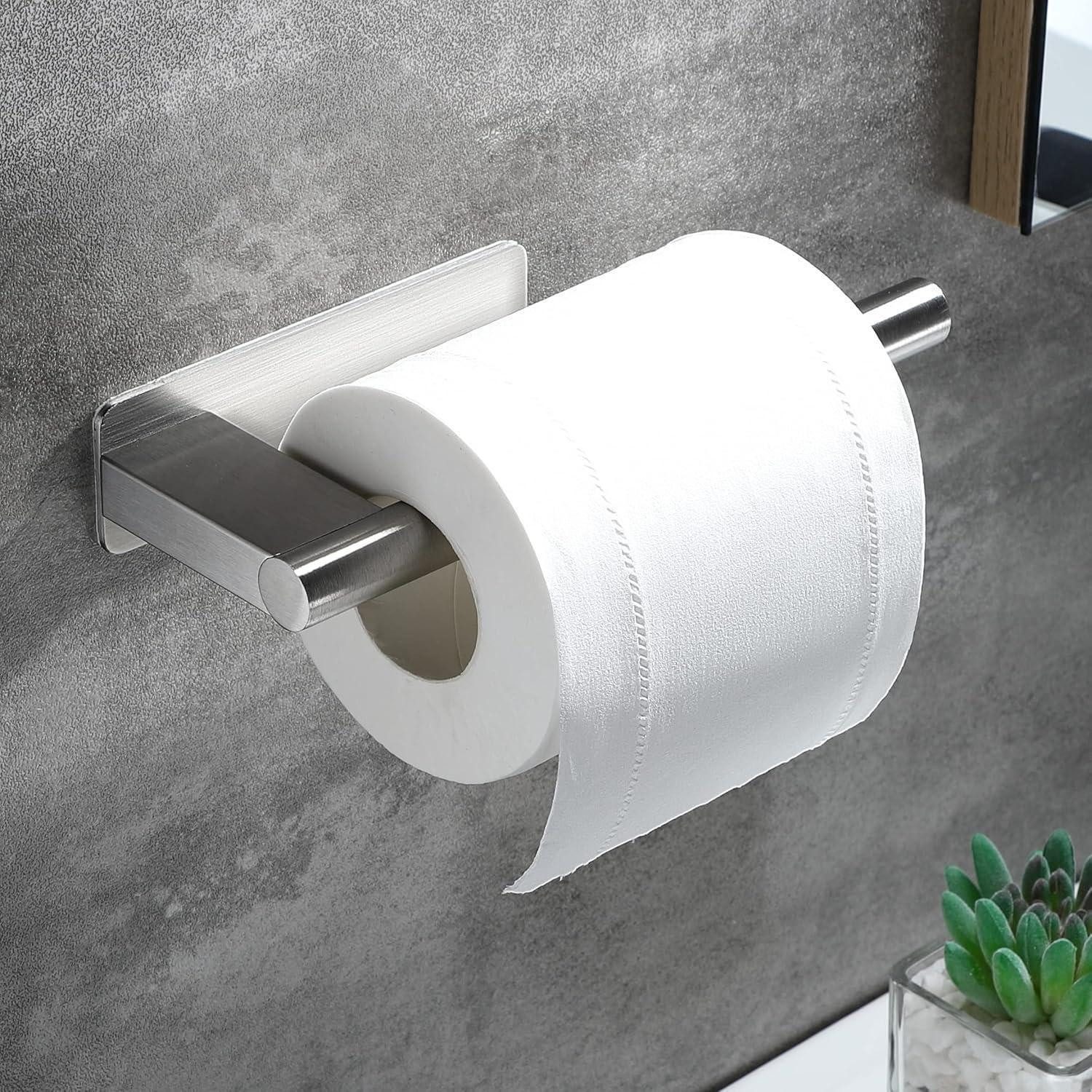 LuxusKollektion Toilettenpapierhalter Toilettenpapierhalter Ohne Bohren Selbstklebend Edelstahl Silber