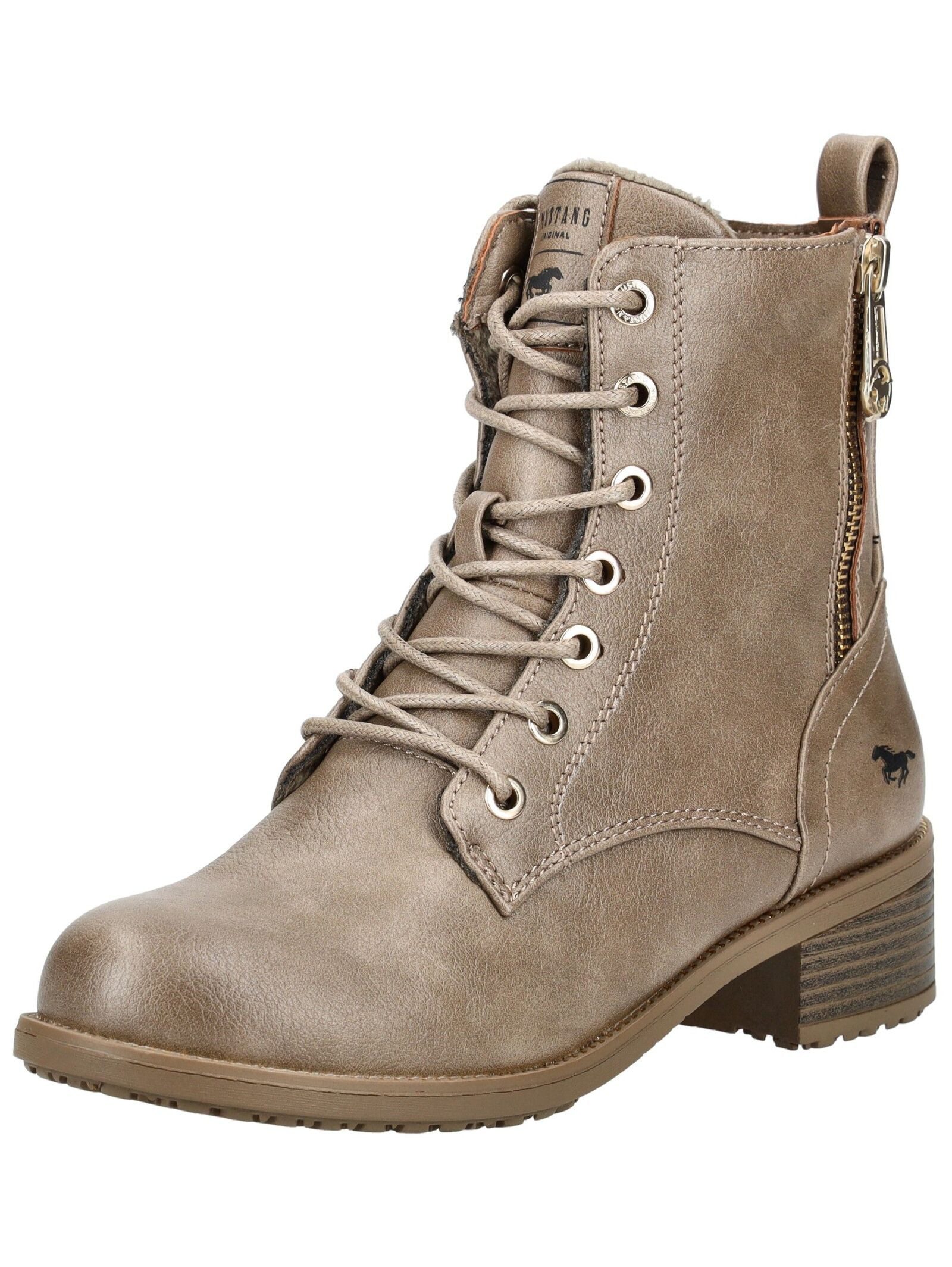MUSTANG Stiefelette Lederimitat Schnürstiefelette günstig online kaufen