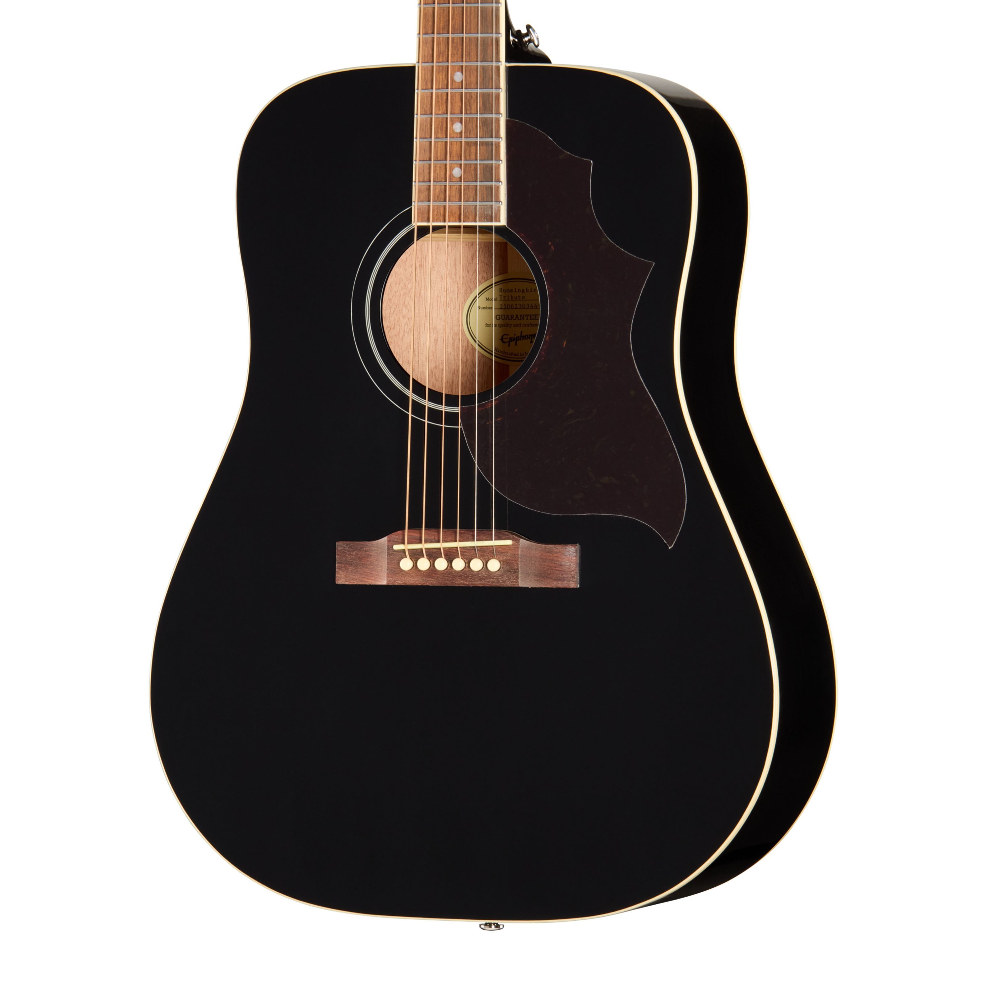 Epiphone Westerngitarre, Westerngitarren, Dreadnought Gitarren, Hummingbird Tribute Ebony - Westerngitarre