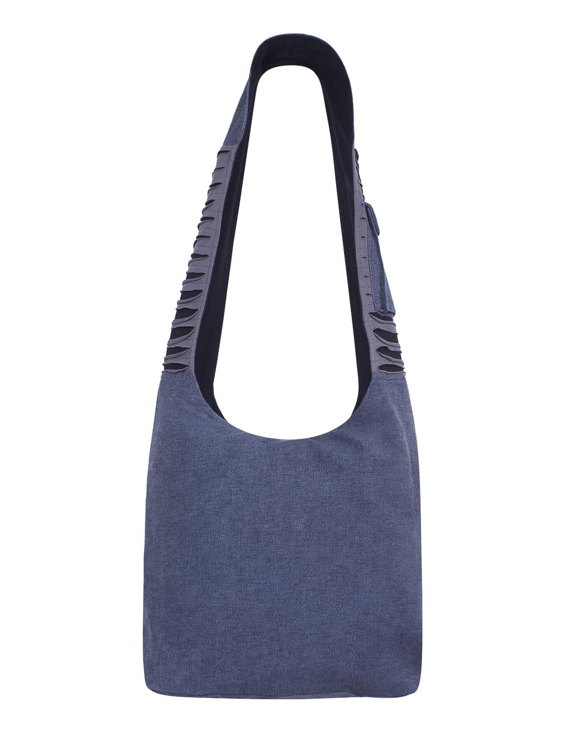 Vishes Beuteltasche Damen Beuteltasche Umhängetasche Stoff Schultertasche Om Cutwork, Alternative Bekleidung, Ethno, Hippie, Retro Style