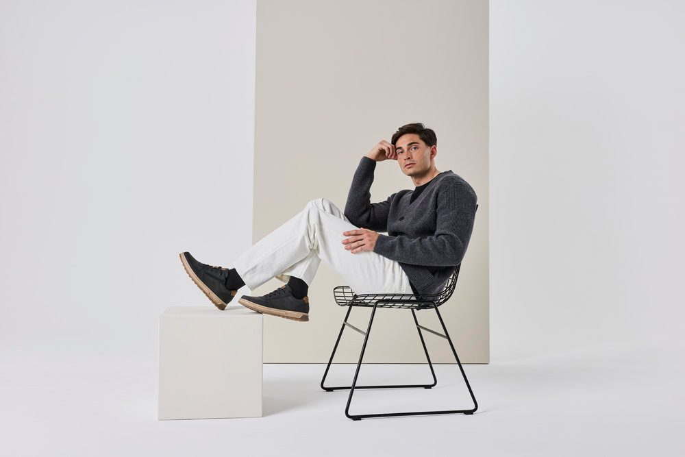 Rieker Sneaker Freizeitschuh, Halbschuh, Schnürschuh mit Kontrastbesatz