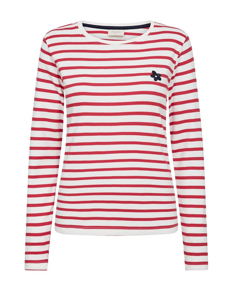 FREEQUENT Langarmshirt FQFAMILA-TEE im Streifen-Design günstig online kaufen