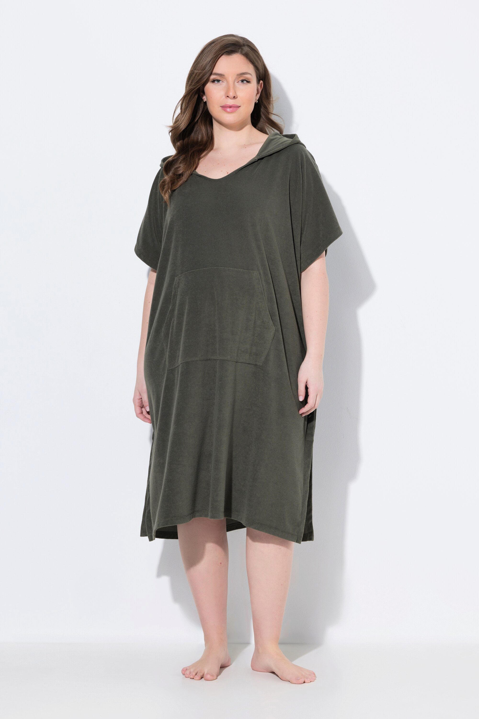 Ulla Popken Poncho Bellieva Frottee-Poncho oversized günstig online kaufen