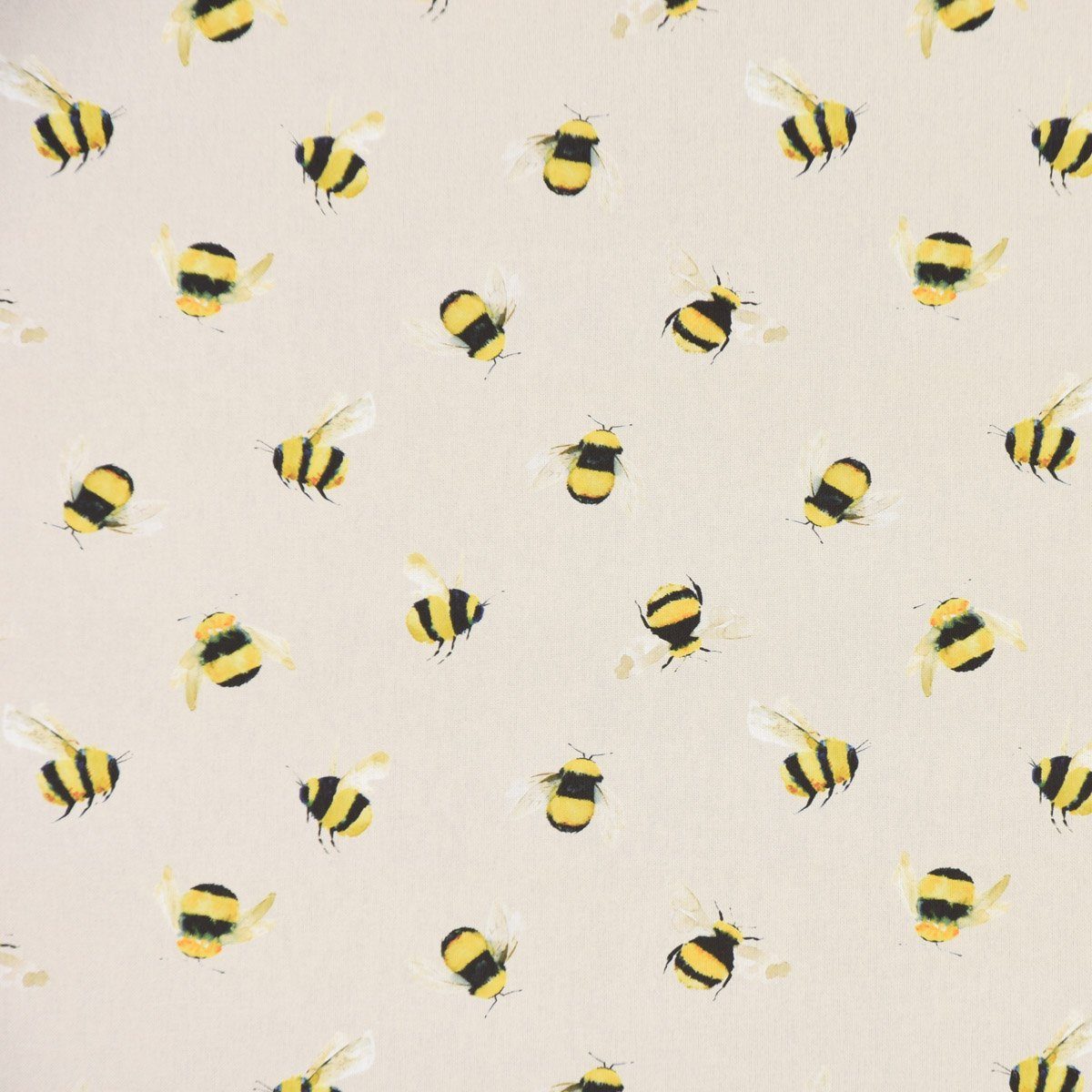 Bienen G Vorhang Vorhang made Baumwolle, LEBEN. Germany, blickdicht, taupe gelb Smokband Digitaldruck, vorgewaschen LEBEN., STUDIO St), 245cm, SCHÖNER SCHÖNER handmade, (1 in Digitaldruck