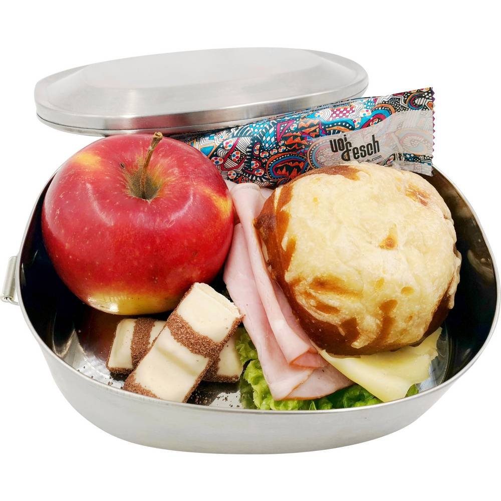 MATO Liter Lunchbox Edelstahl interpräsent 0.75 groß Vesperdose Break