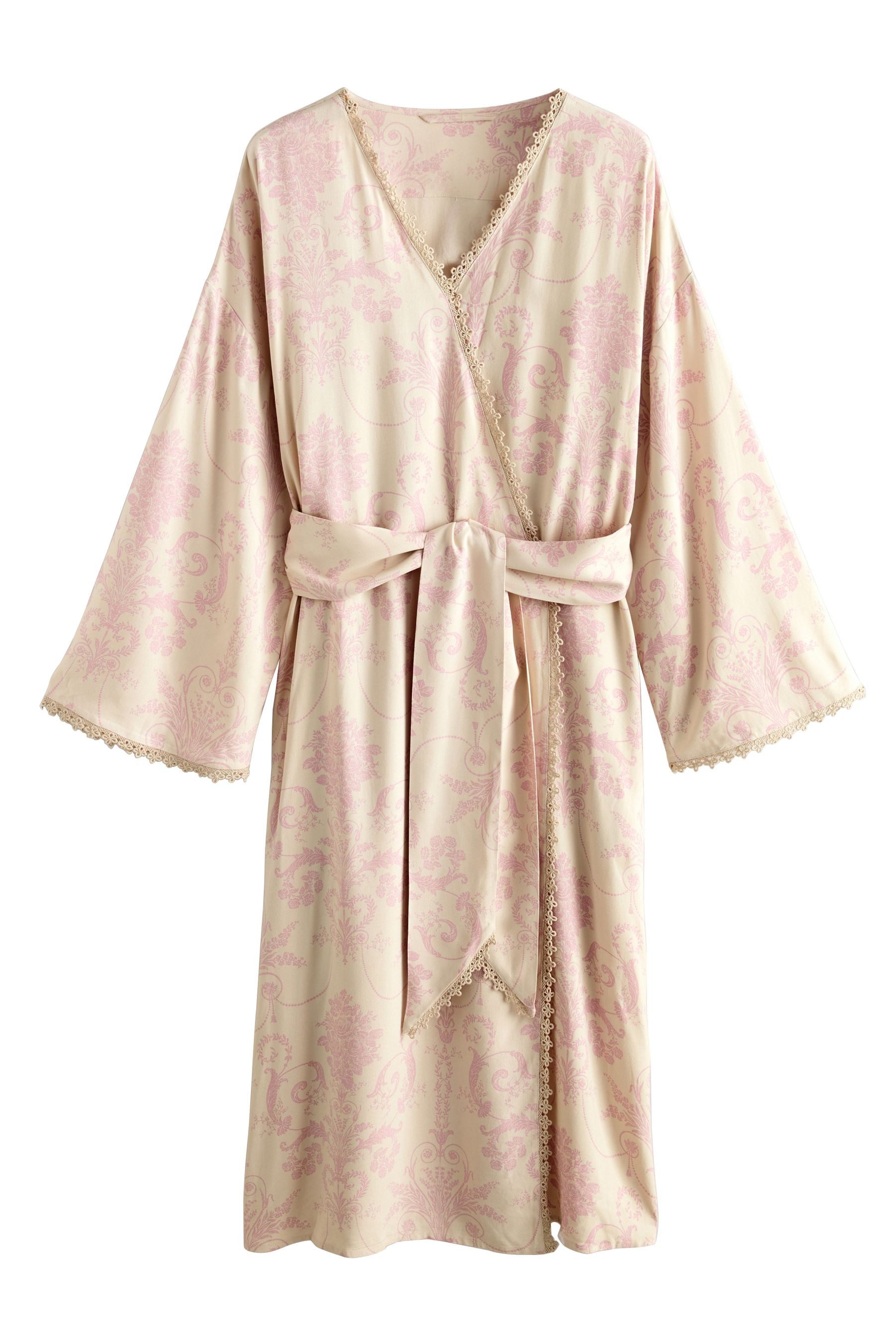 LAURA ASHLEY Damenbademantel Laura Ashley Josette Morgenmantel, Viskose günstig online kaufen