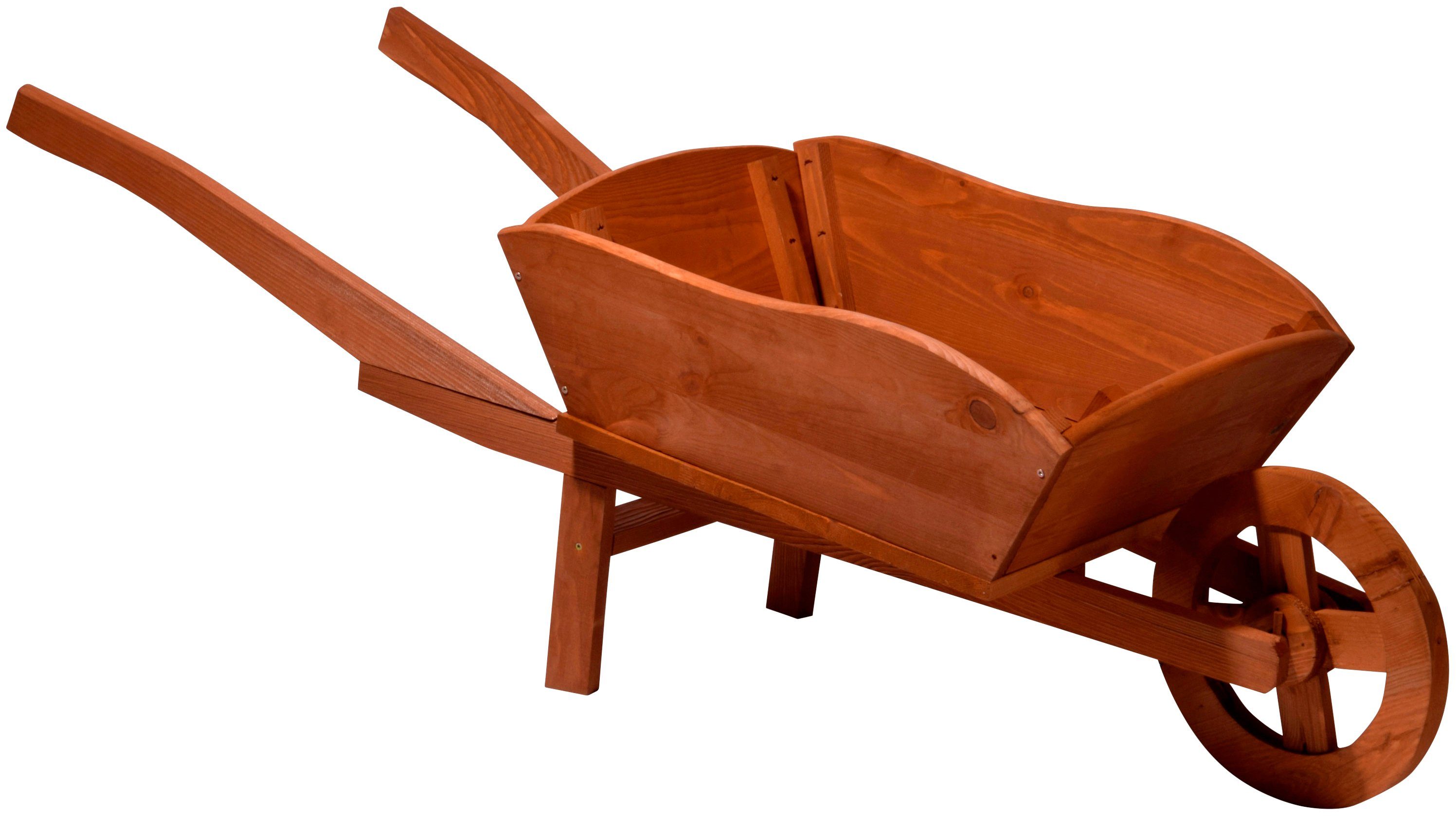 dobar Pflanzkübel Pflanzenschubkarre zur Anpflanzung, BxTxH: 47x129,5x43 cm