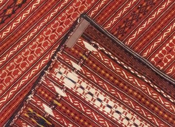Wollteppich Kelim Fars Teppich handgewebt rot, morgenland, rechteckig, Höhe: 6 mm, Kurzflor