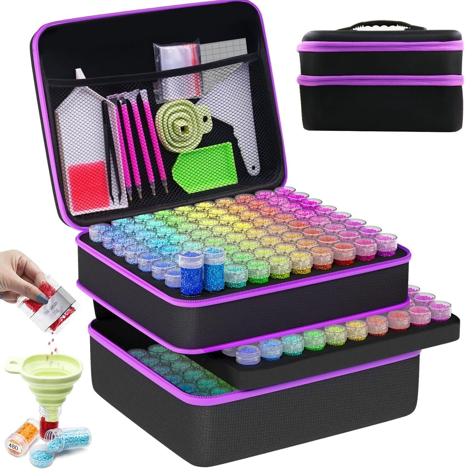 Organizer 5D Diamond Painting Zubehör Boxen Extra groß