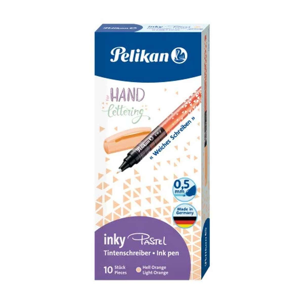 Pelikan Kugelschreiber Pelikan Inky 273 Orange Stick-Kugelschreiber 10 Stück(e)