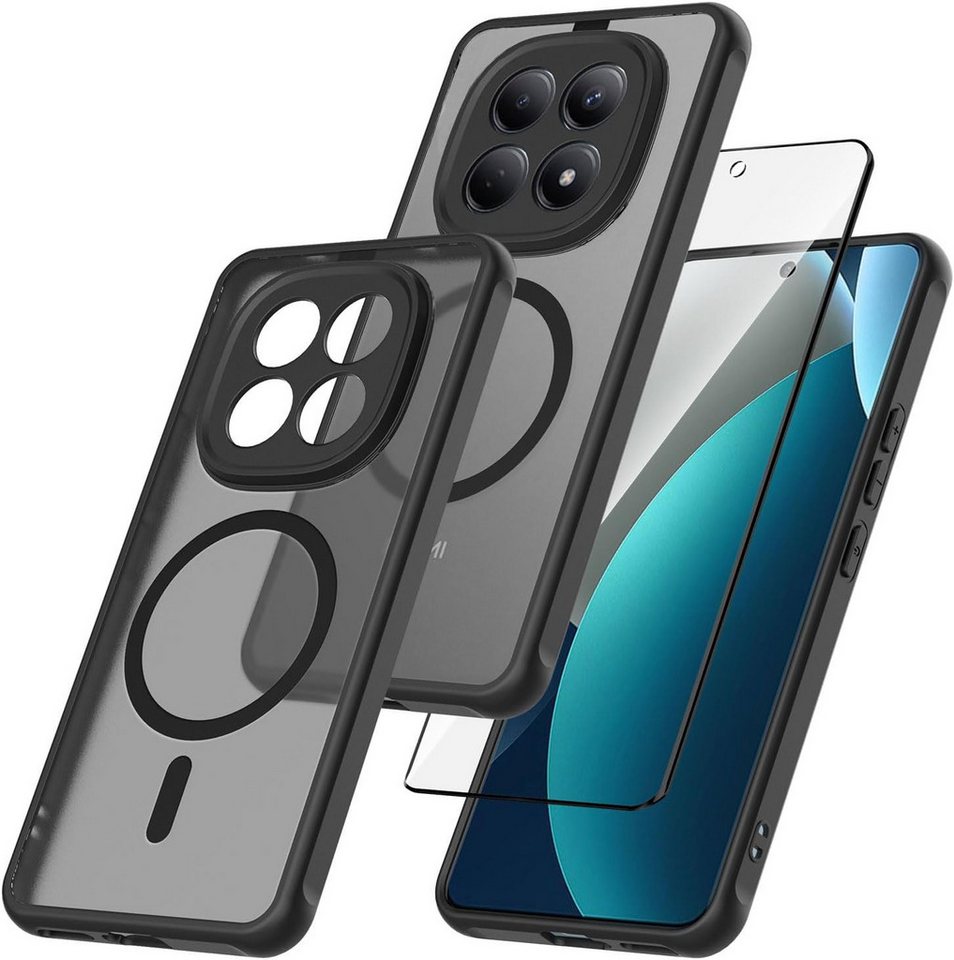 MSM Handyhülle Hülle + 2X Schutzglas für Xiaomi Redmi Note 15 5G Panzerfolie MagSafe