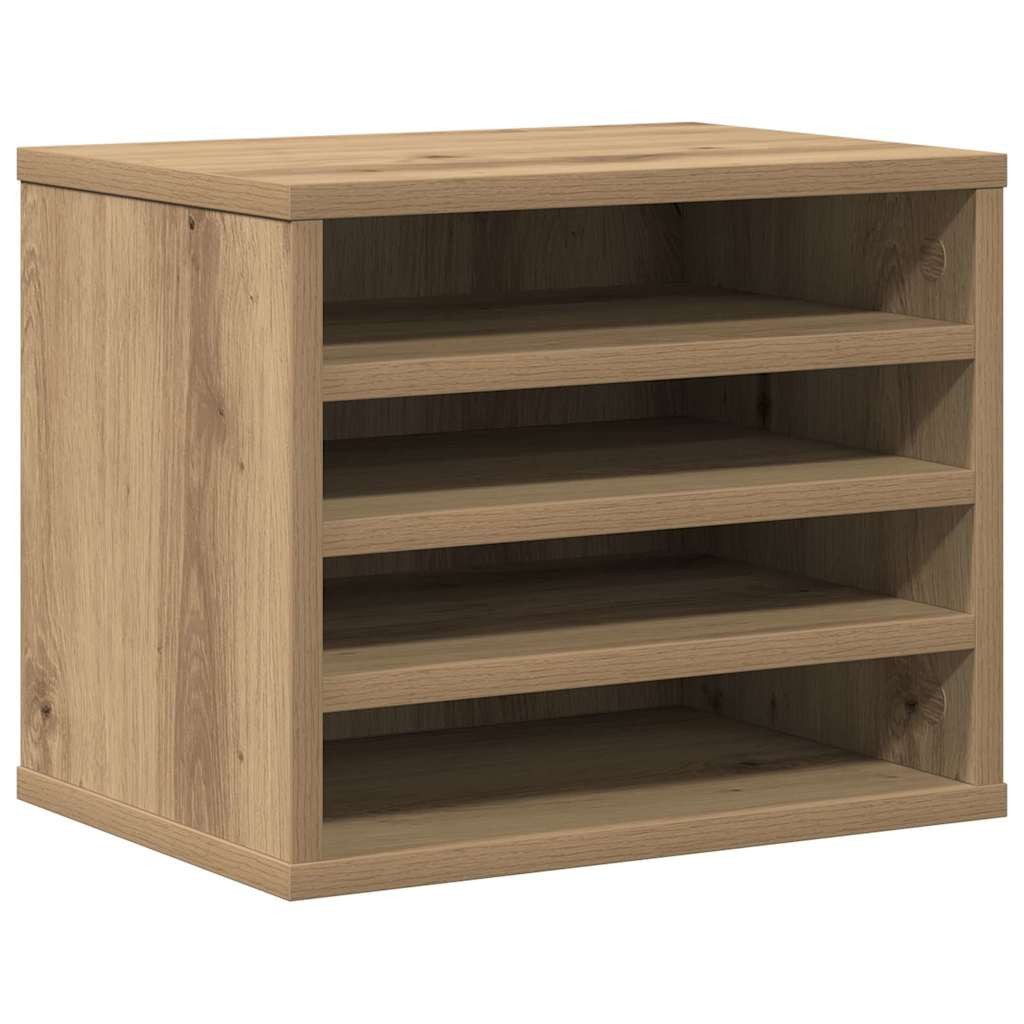 vidaXL Organizer Schreibtisch Organizer Artisan-Eiche 36 x 26 x 29,5 cm (1 St)