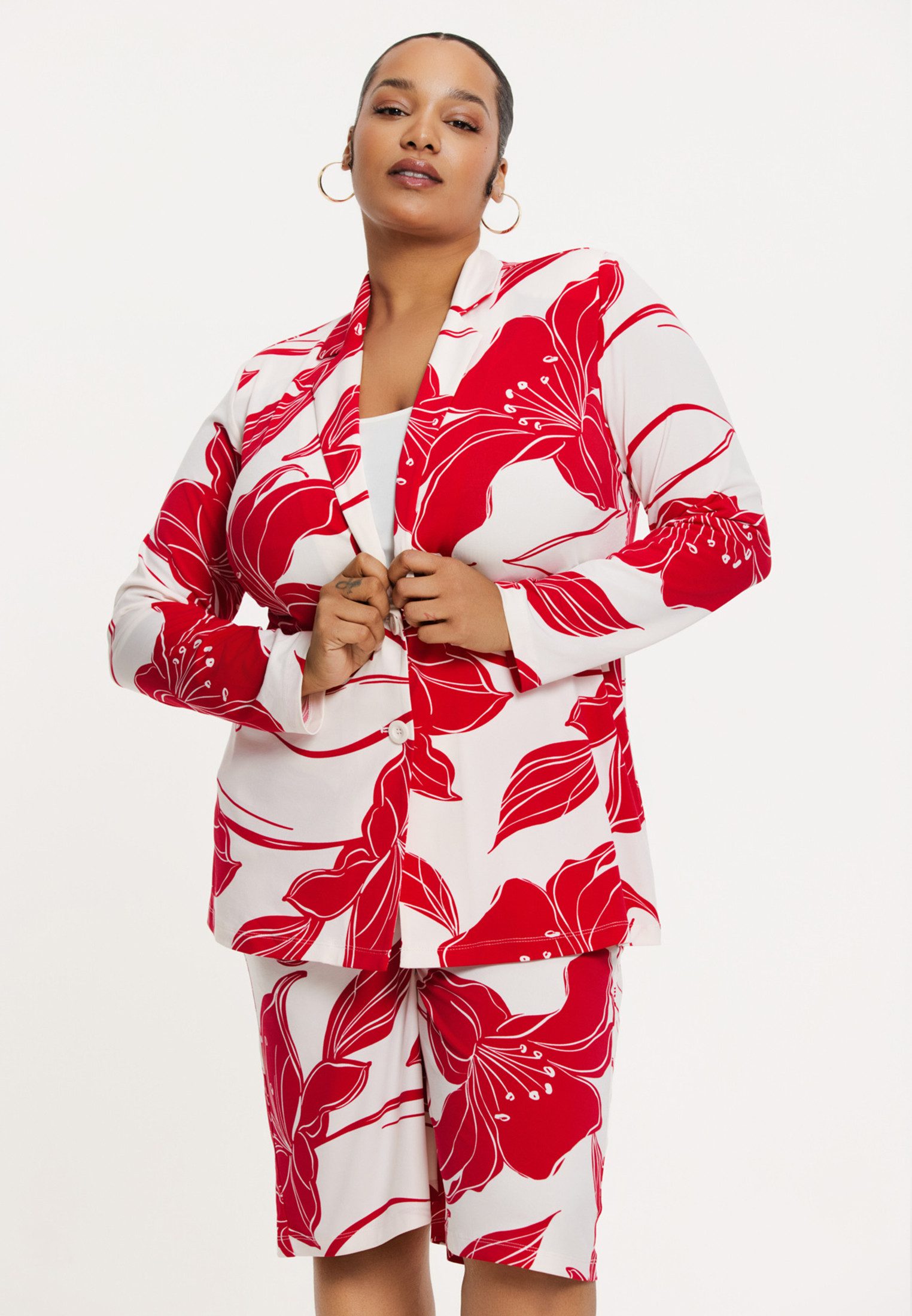 YOEK Jackenblazer Damen Blazer mit Druck günstig online kaufen