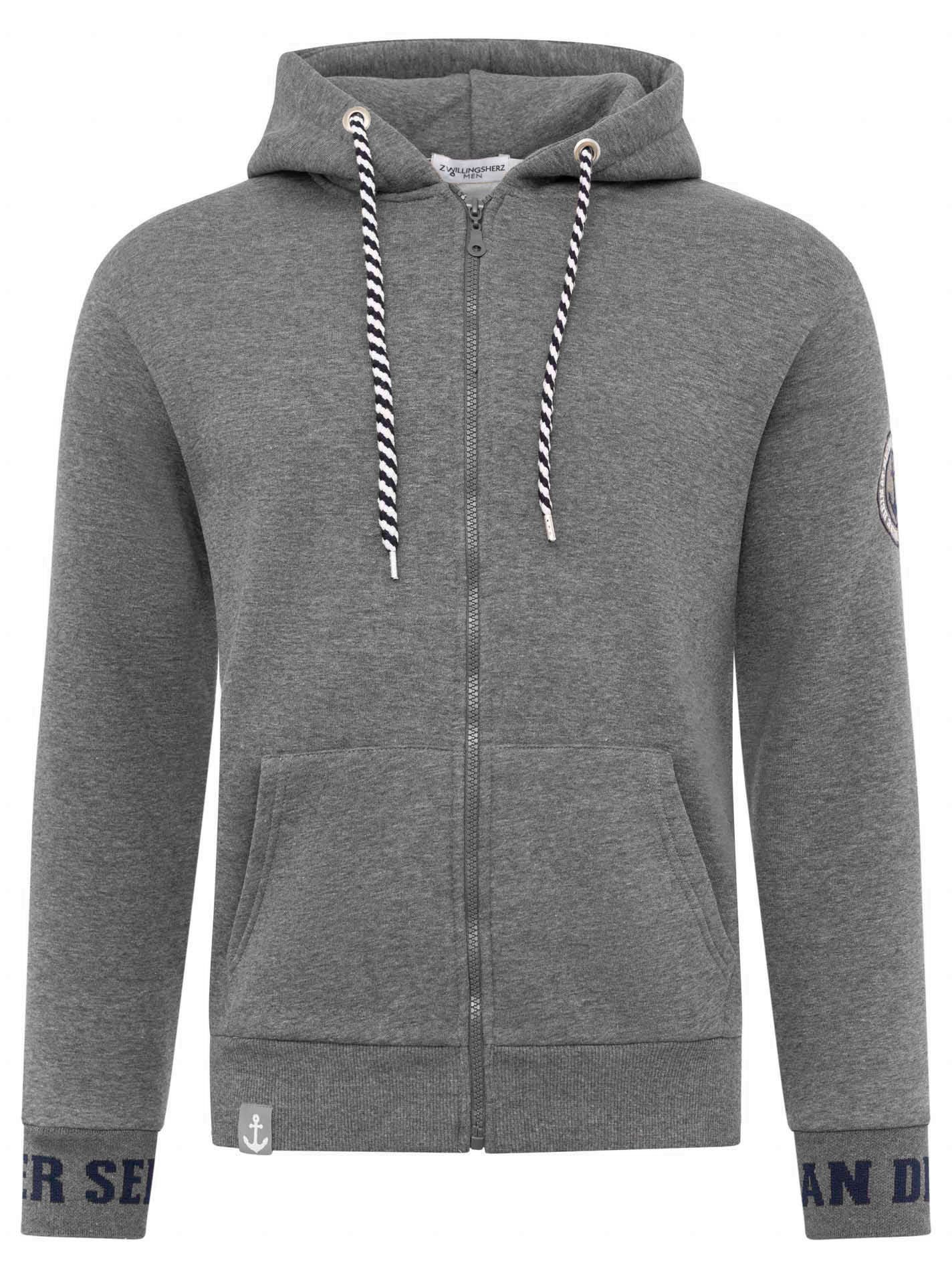 Zwillingsherz Kapuzensweatjacke "Küste Meer Moin" Taschen, Kordelzug, Langa günstig online kaufen