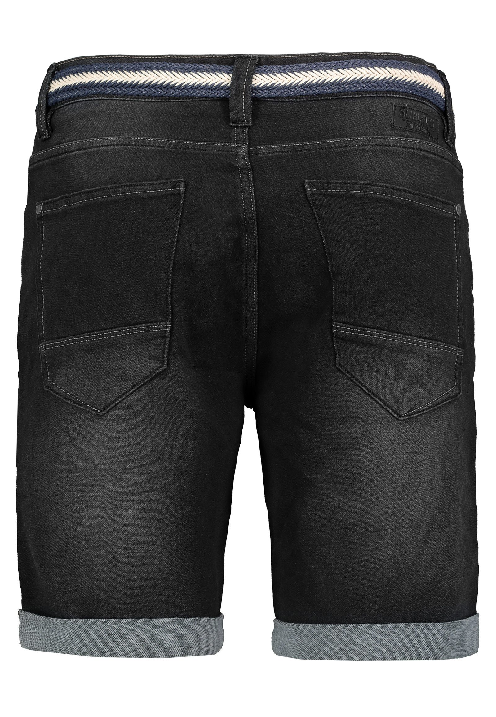 SUBLEVEL Jeansshorts Strapazierfähiges Material kaschiert modisch günstig online kaufen