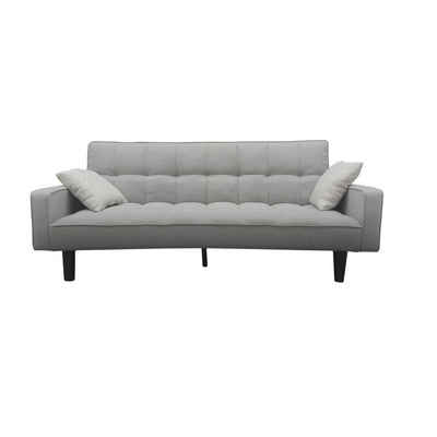 HTI-Living Schlafsofa Schlafsofa Brigga One Grau, Stück 1 Teile, Funktionscouch inklusive 2 Zierkissen