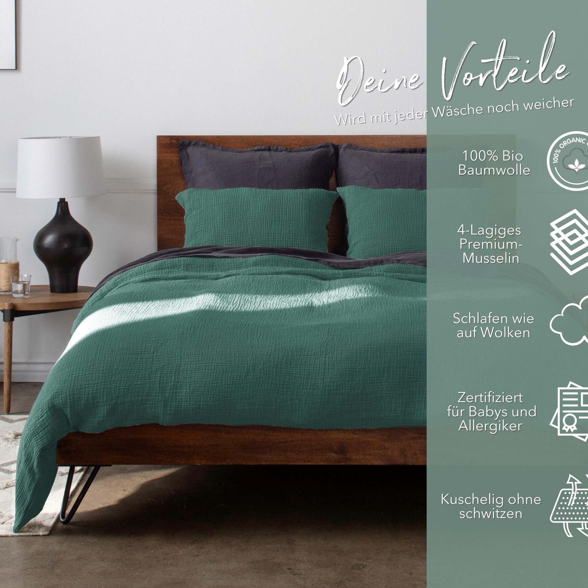 blanketino Bettwäsche Bettbezug Set aus 100% günstig online kaufen