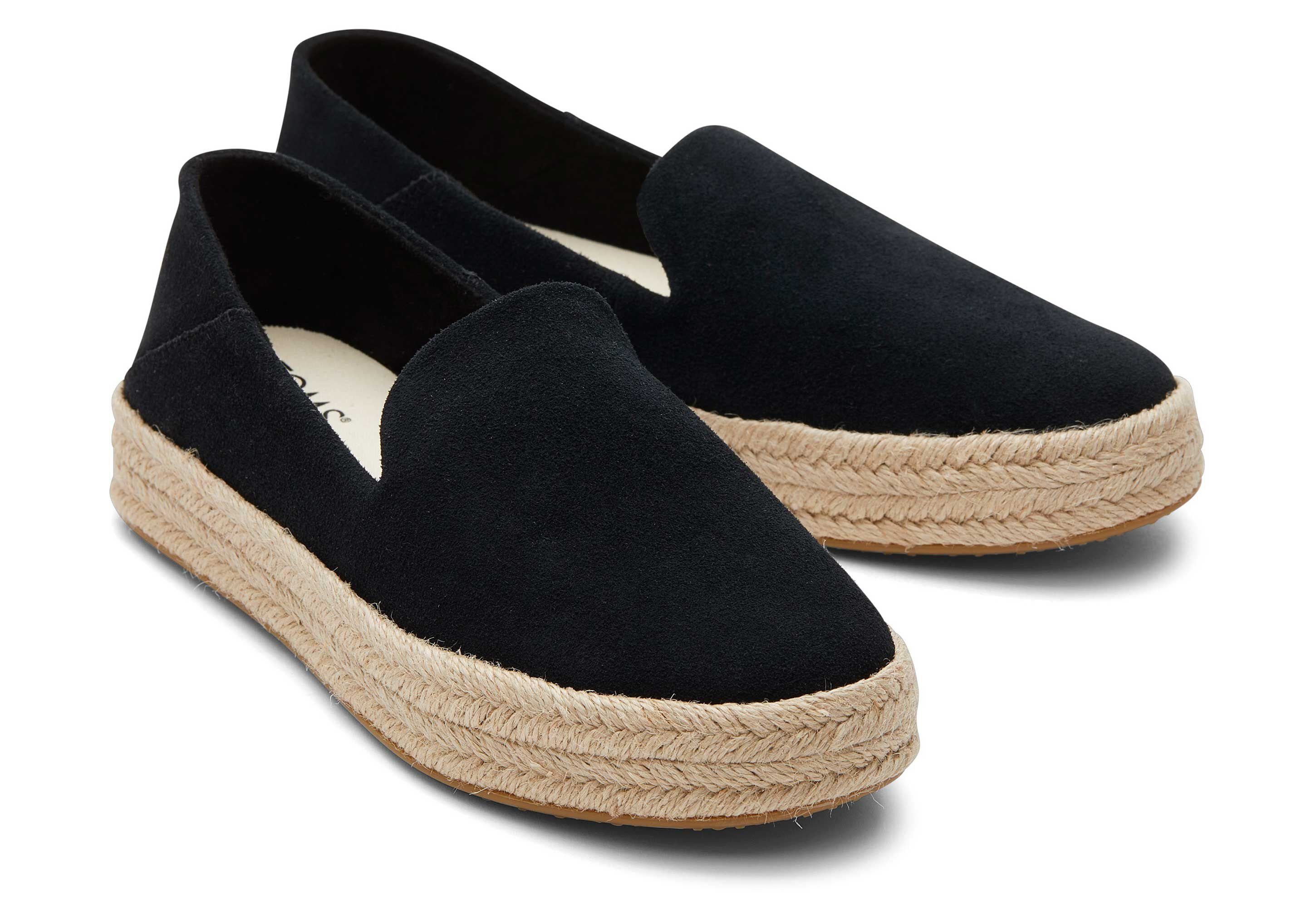 TOMS Carolina Taupe Suede Espadrille Espadrille